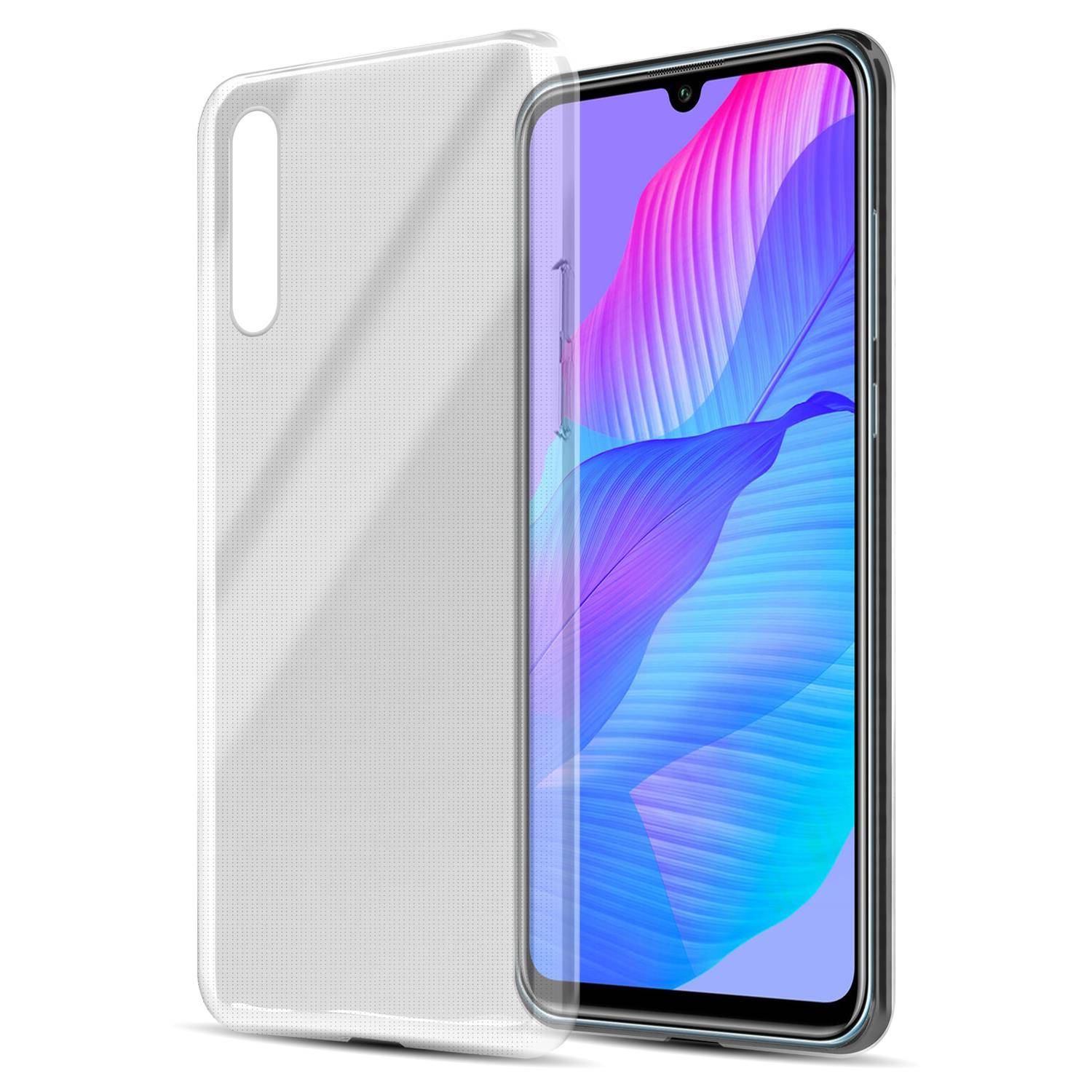 Cadorabo Hülle für Huawei P Smart S Schutz Hülle in natur Schutzhülle TPU Silikon Cover Etui Case