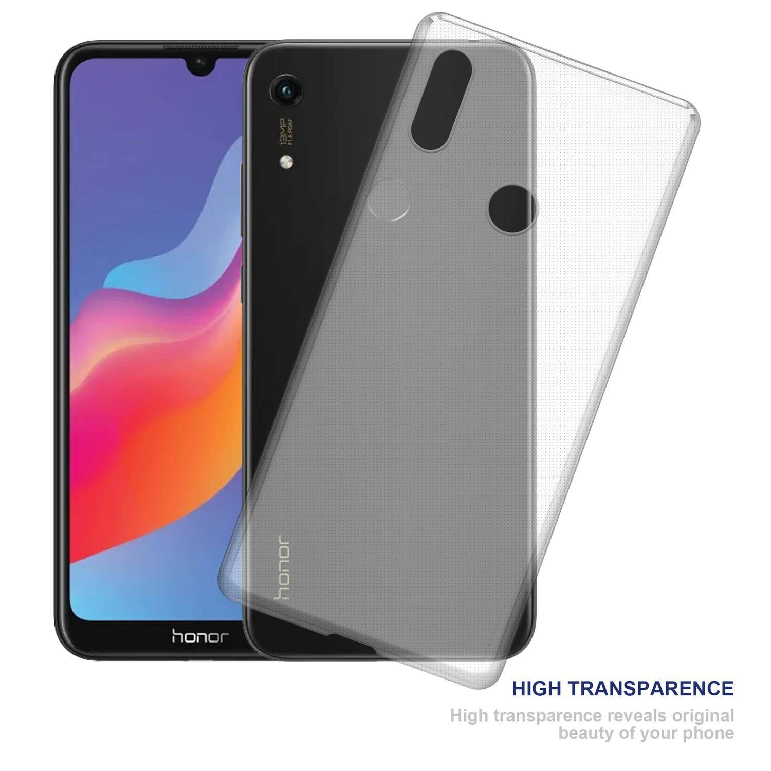 Cadorabo Hülle für Honor 8A Prime Schutz Hülle in natur Schutzhülle TPU Silikon Cover Etui Case