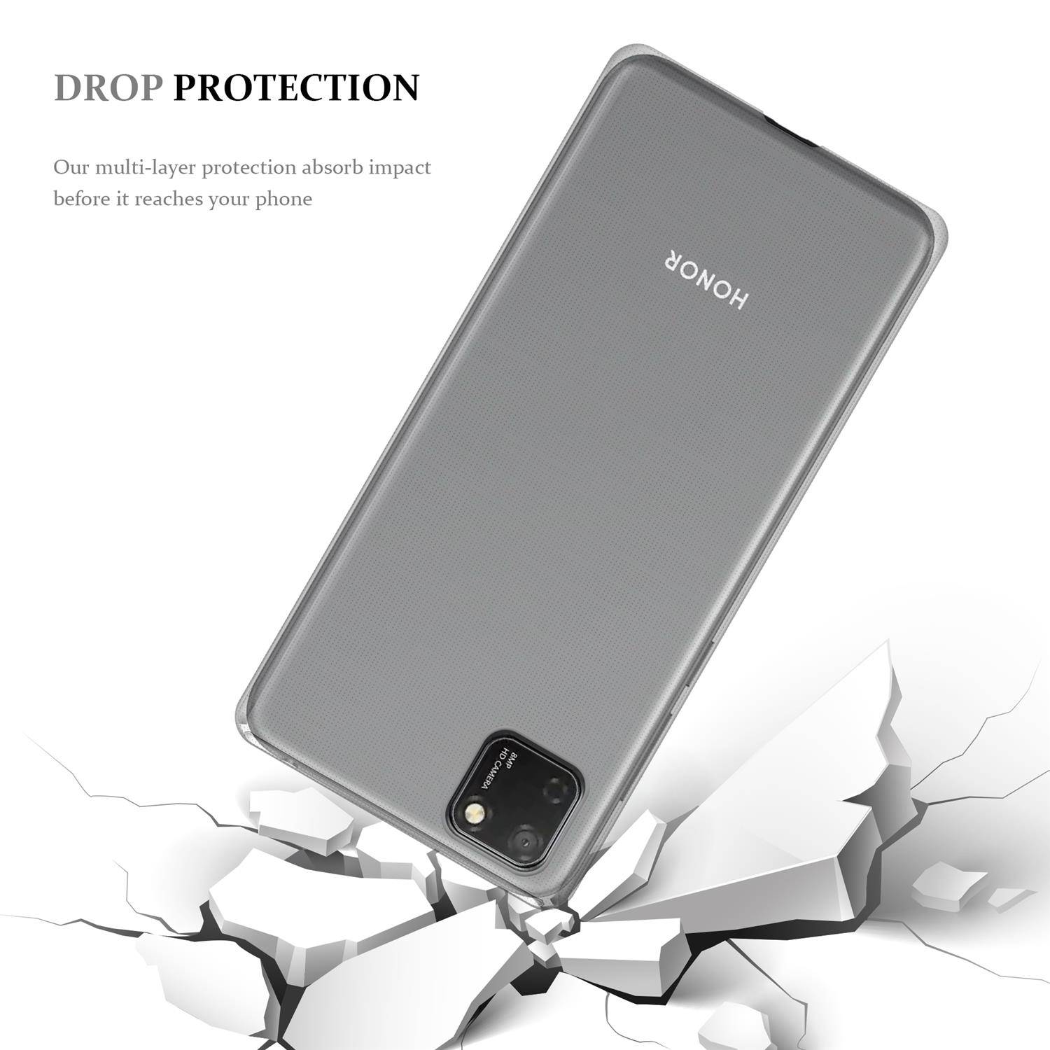 Cadorabo Hülle für Honor 9s Schutz Hülle in natur Schutzhülle TPU Silikon Cover Etui Case