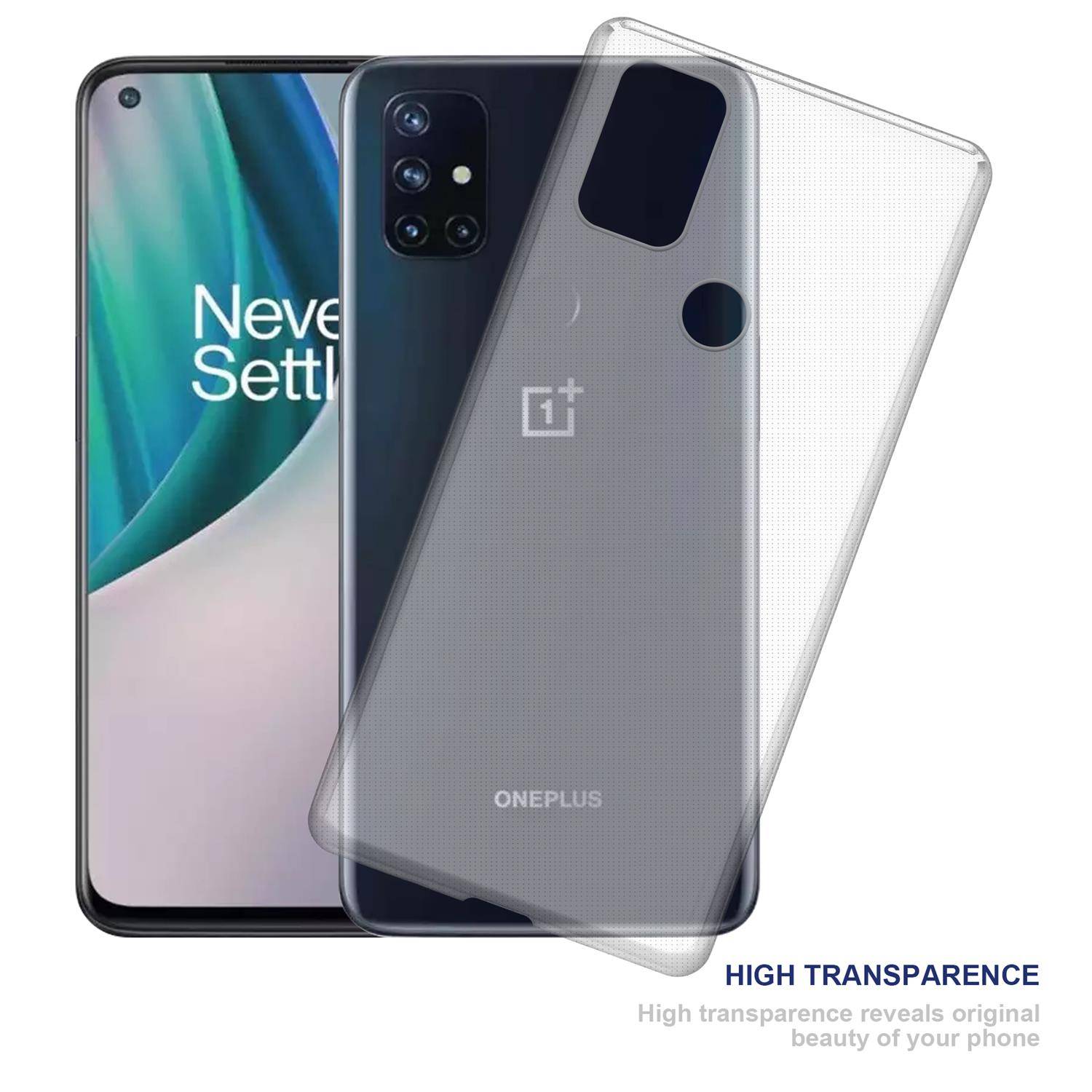Cadorabo Hülle für OnePlus Nord N100 Schutz Hülle in natur Schutzhülle TPU Silikon Cover Etui Case