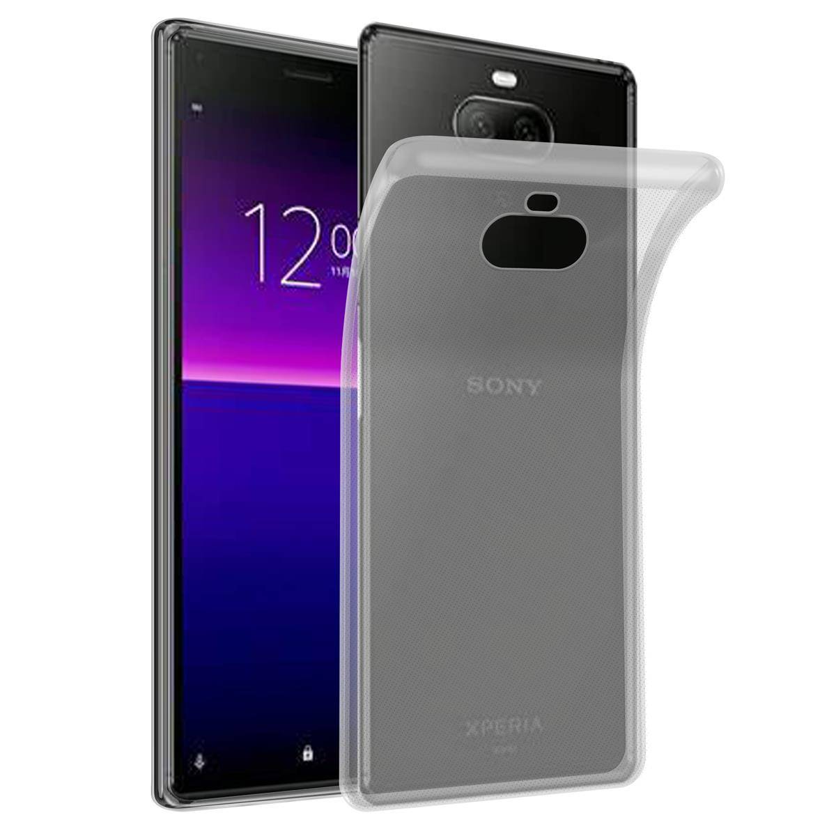 Cadorabo Hülle für Sony Xperia 8 Schutz Hülle in natur Schutzhülle TPU Silikon Cover Etui Case