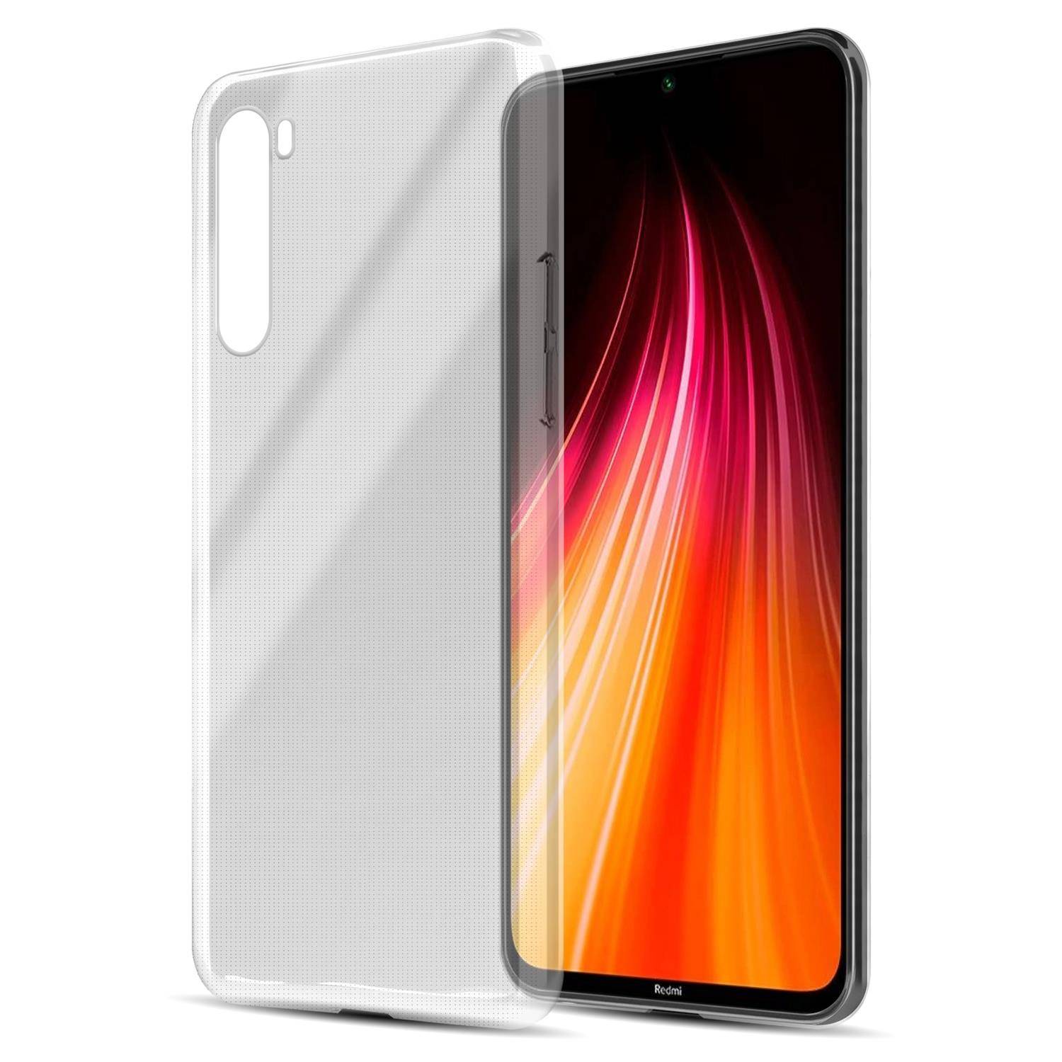 Cadorabo Hülle für Xiaomi Redmi Note 8 Schutz Hülle in natur Schutzhülle TPU Silikon Cover Etui Case