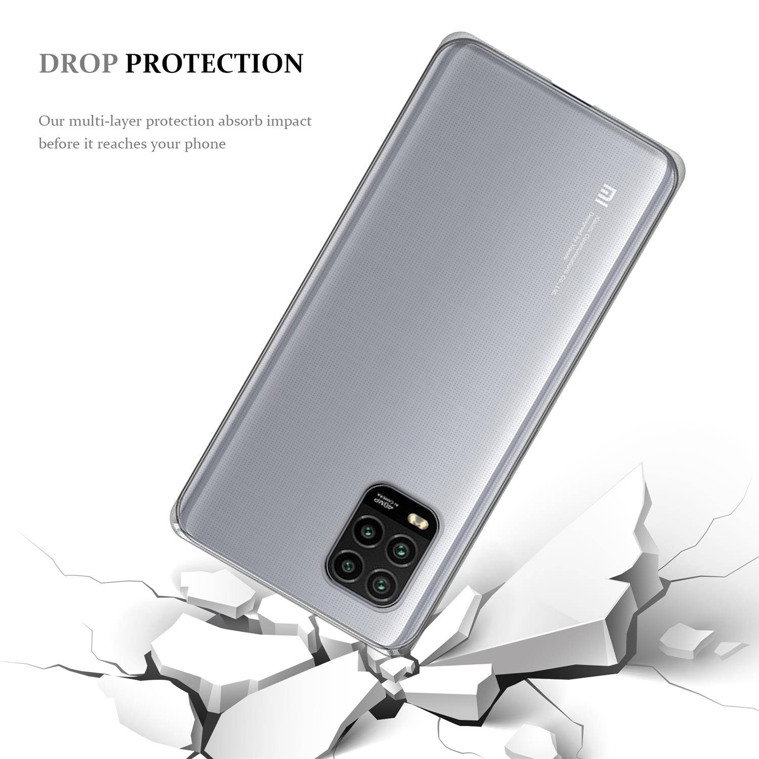 Cadorabo Hülle für Xiaomi Mi 10 Lite Schutz Hülle in natur Schutzhülle TPU Silikon Cover Etui Case