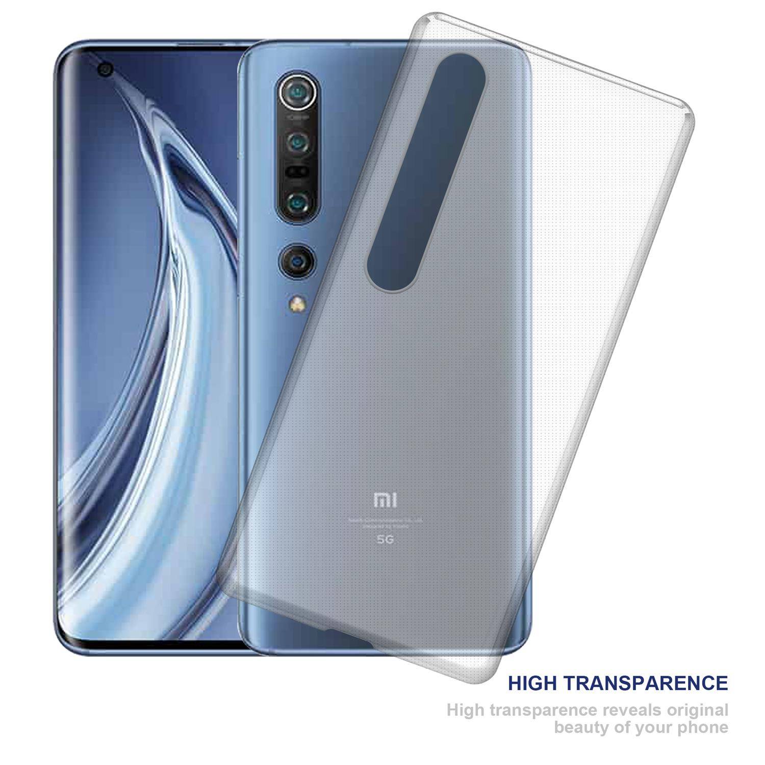 Cadorabo Hülle für Xiaomi Mi 10 / 10 Pro Schutz Hülle in natur Schutzhülle TPU Silikon Cover Etui Case