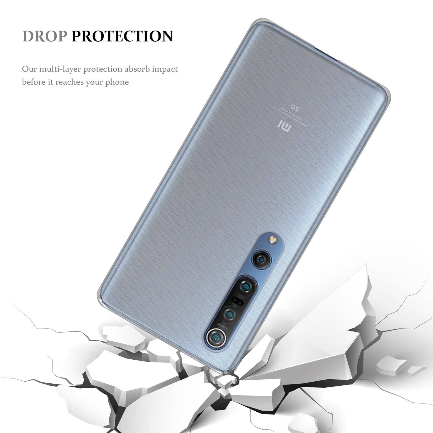 Cadorabo Hülle für Xiaomi Mi 10 / 10 Pro Schutz Hülle in natur Schutzhülle TPU Silikon Cover Etui Case