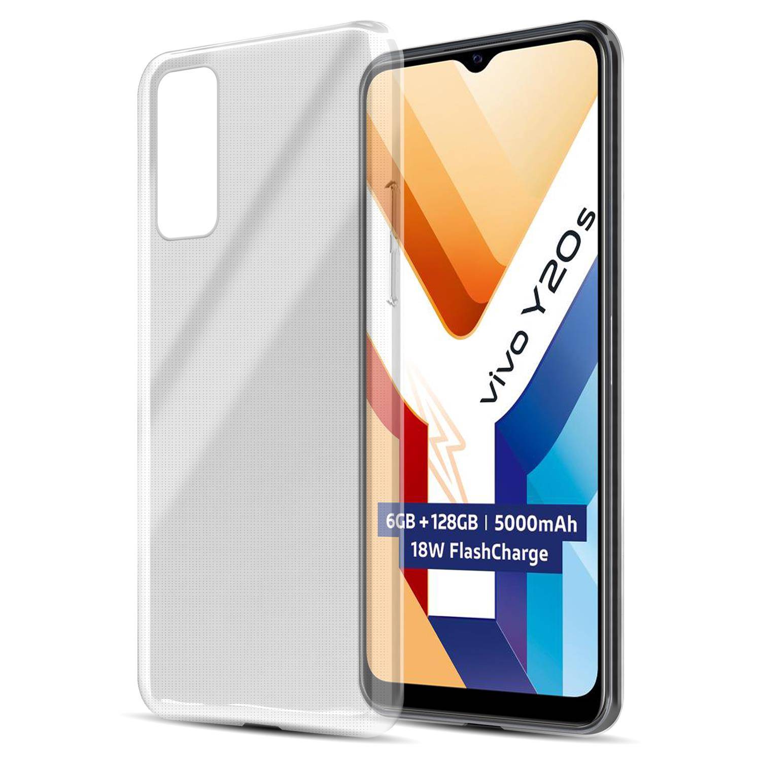 Cadorabo Hülle für Vivo Y20S Schutz Hülle in natur Schutzhülle TPU Silikon Cover Etui Case