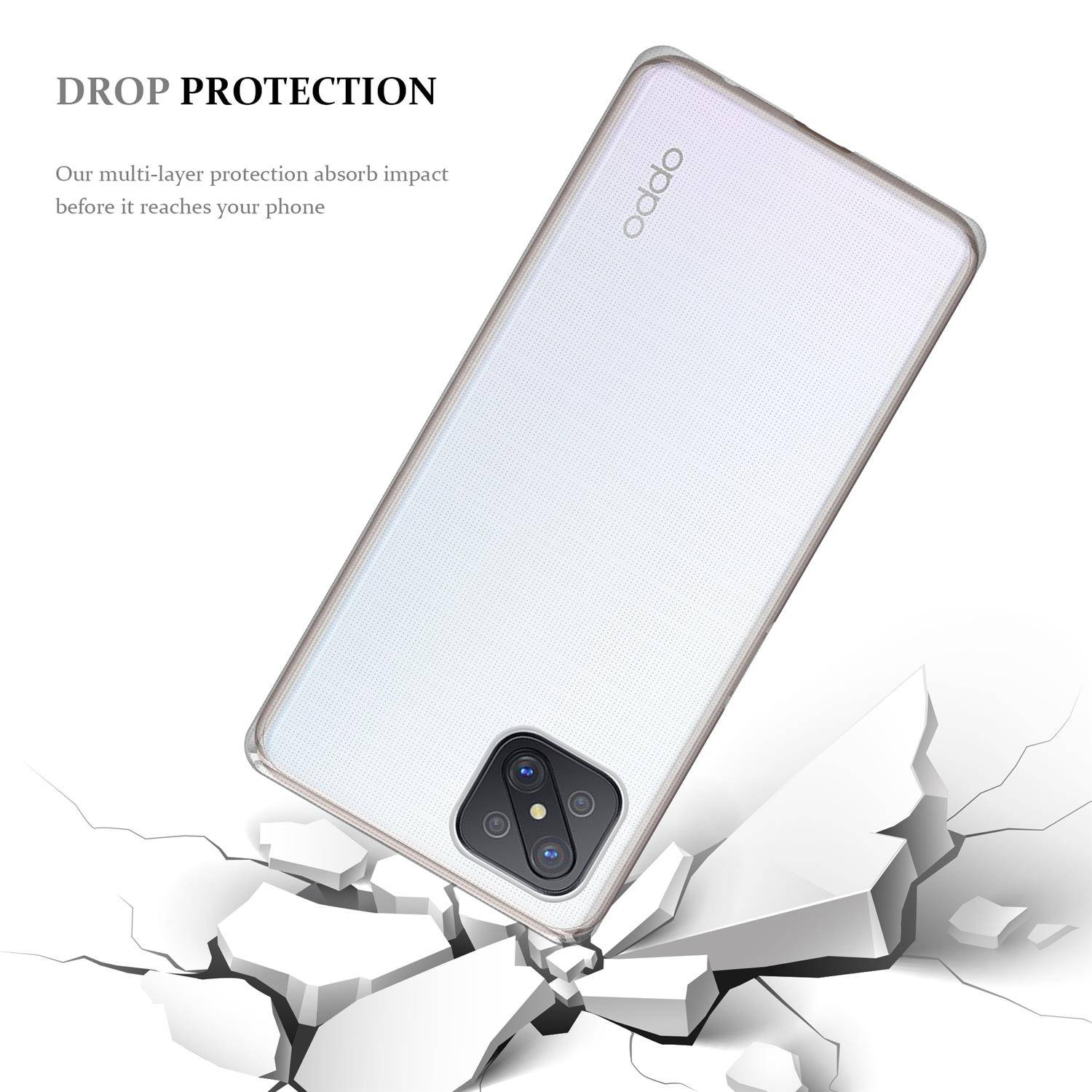 Cadorabo Hülle für Oppo Reno4 Z Schutz Hülle in natur Schutzhülle TPU Silikon Cover Etui Case