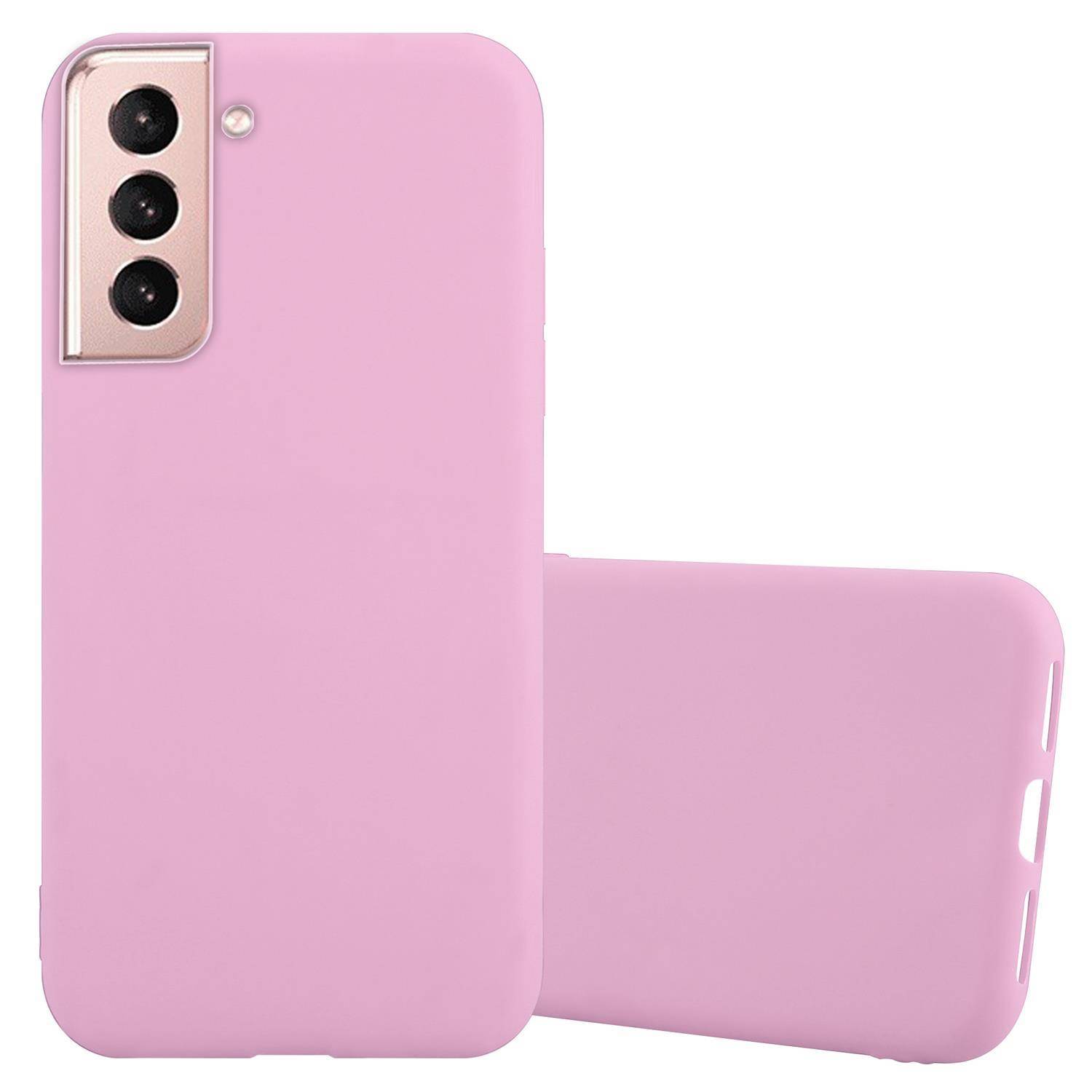 Cadorabo Hülle für Samsung Galaxy S21 5G Schutzhülle in Rosa Handyhülle TPU Silikon Etui Case Cover