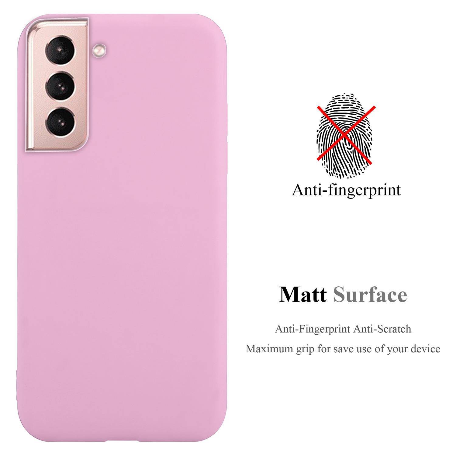 Cadorabo Hülle für Samsung Galaxy S21 5G Schutzhülle in Rosa Handyhülle TPU Silikon Etui Case Cover