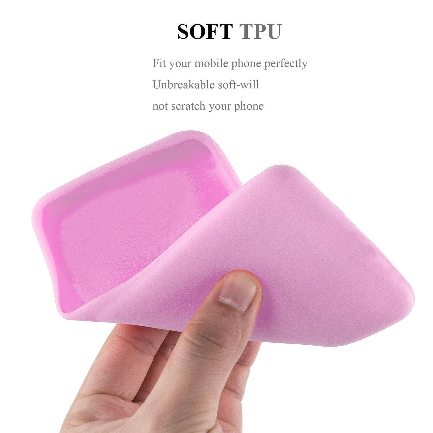 Cadorabo Hülle für Samsung Galaxy S21 PLUS Schutzhülle in Rosa Handyhülle TPU Silikon Etui Case Cover