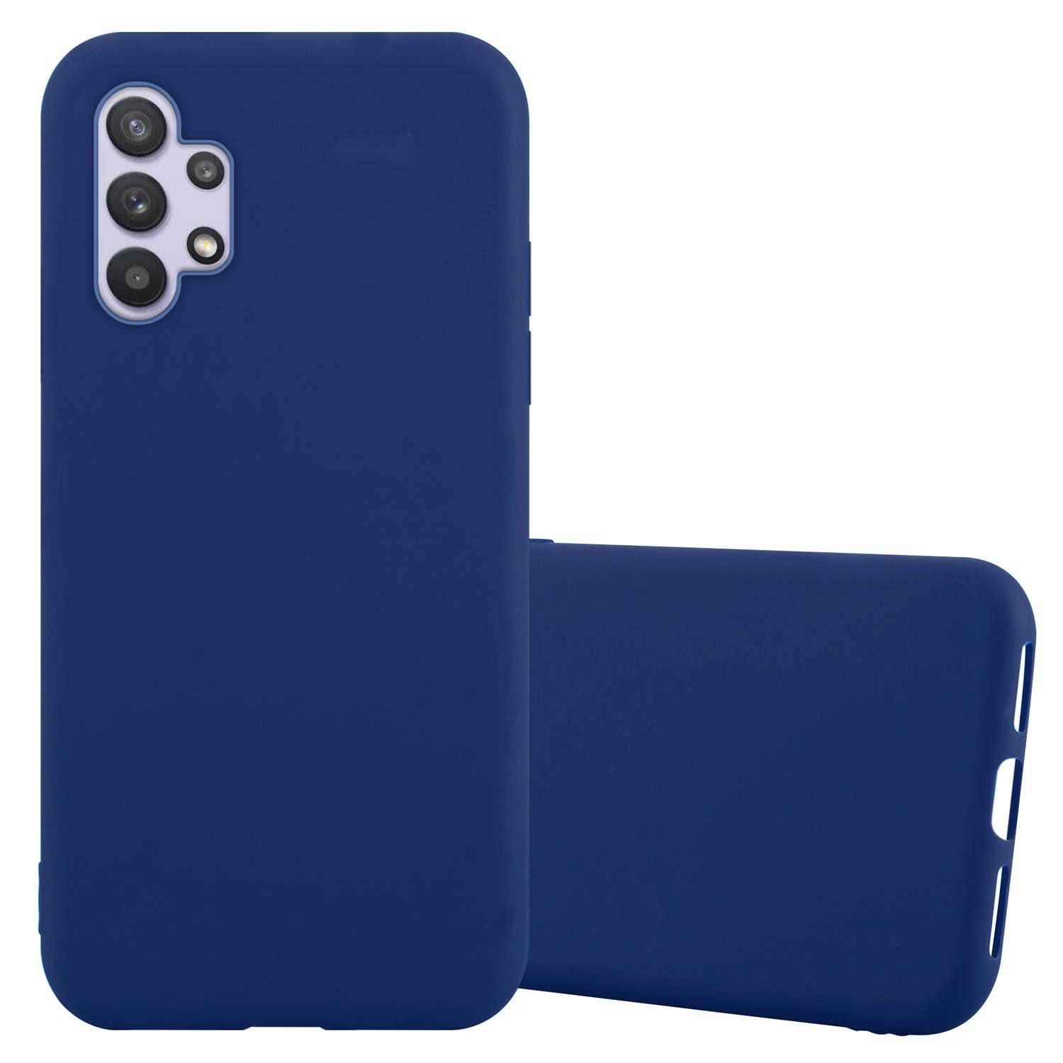 Cadorabo Hülle für Samsung Galaxy A32 5G Schutzhülle in Blau Handyhülle TPU Silikon Etui Case Cover