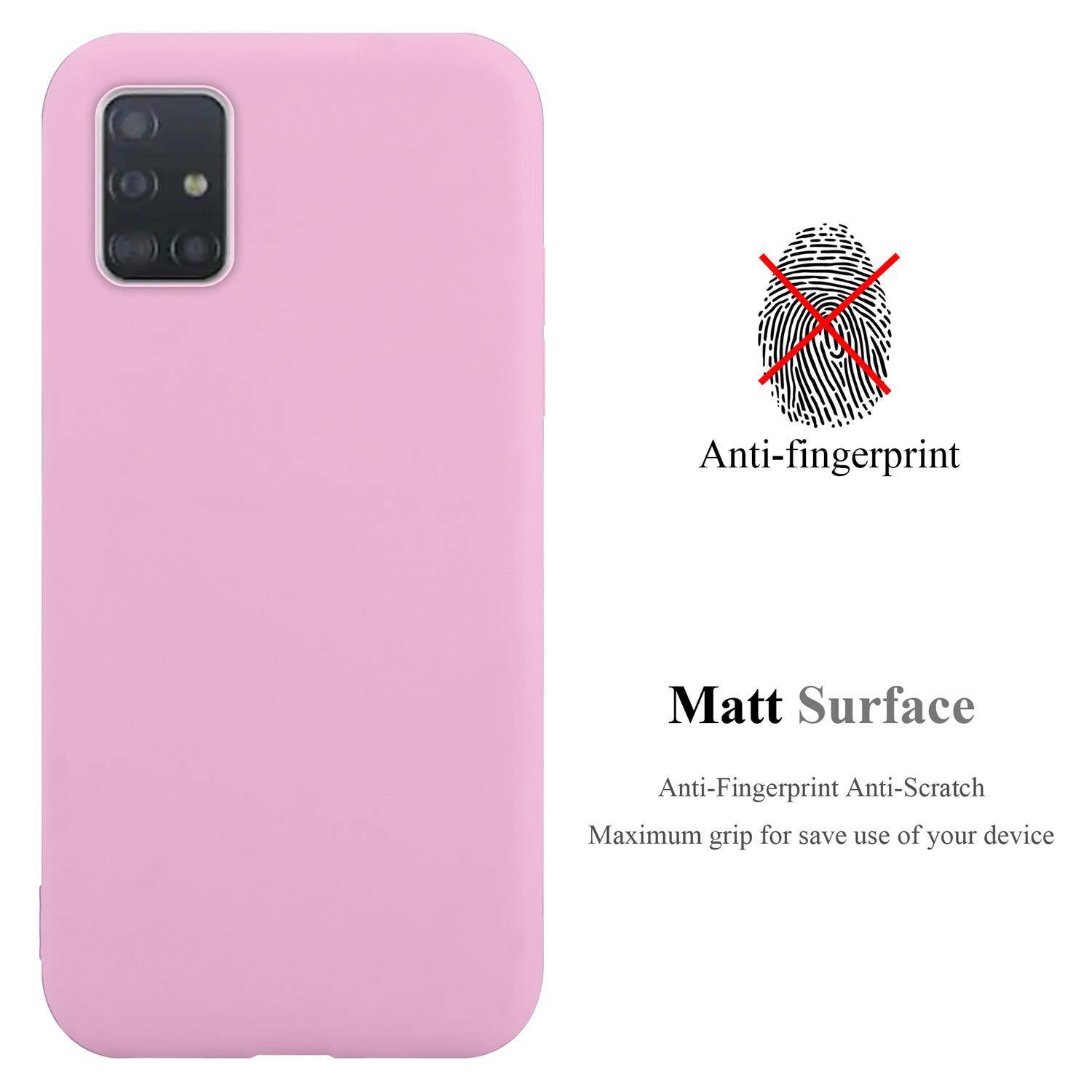 Cadorabo Hülle für Samsung Galaxy A72 4G / 5G Schutzhülle in Rosa Handyhülle TPU Silikon Etui Case Cover
