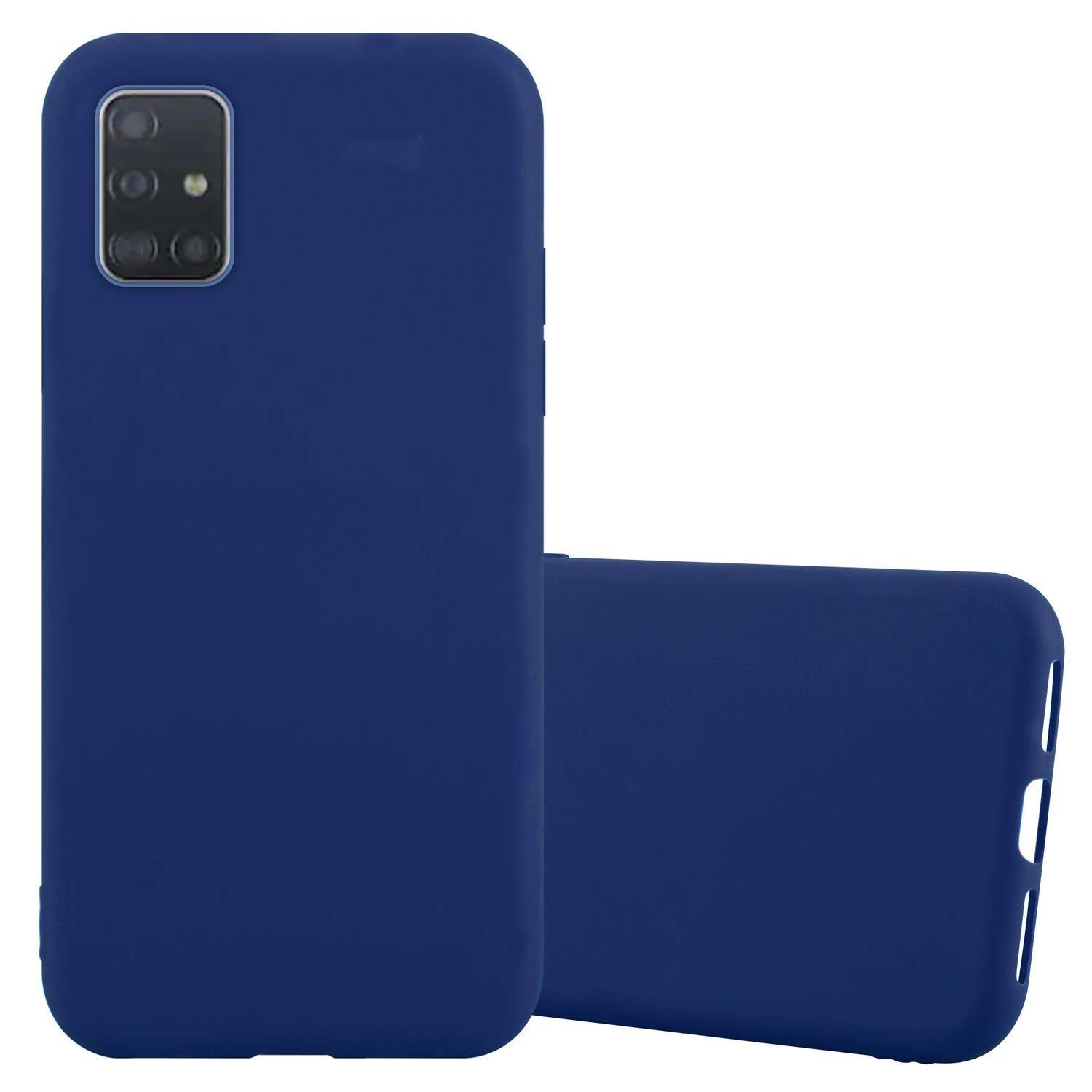 Cadorabo Hülle für Samsung Galaxy A72 4G / 5G Schutzhülle in Blau Handyhülle TPU Silikon Etui Case Cover