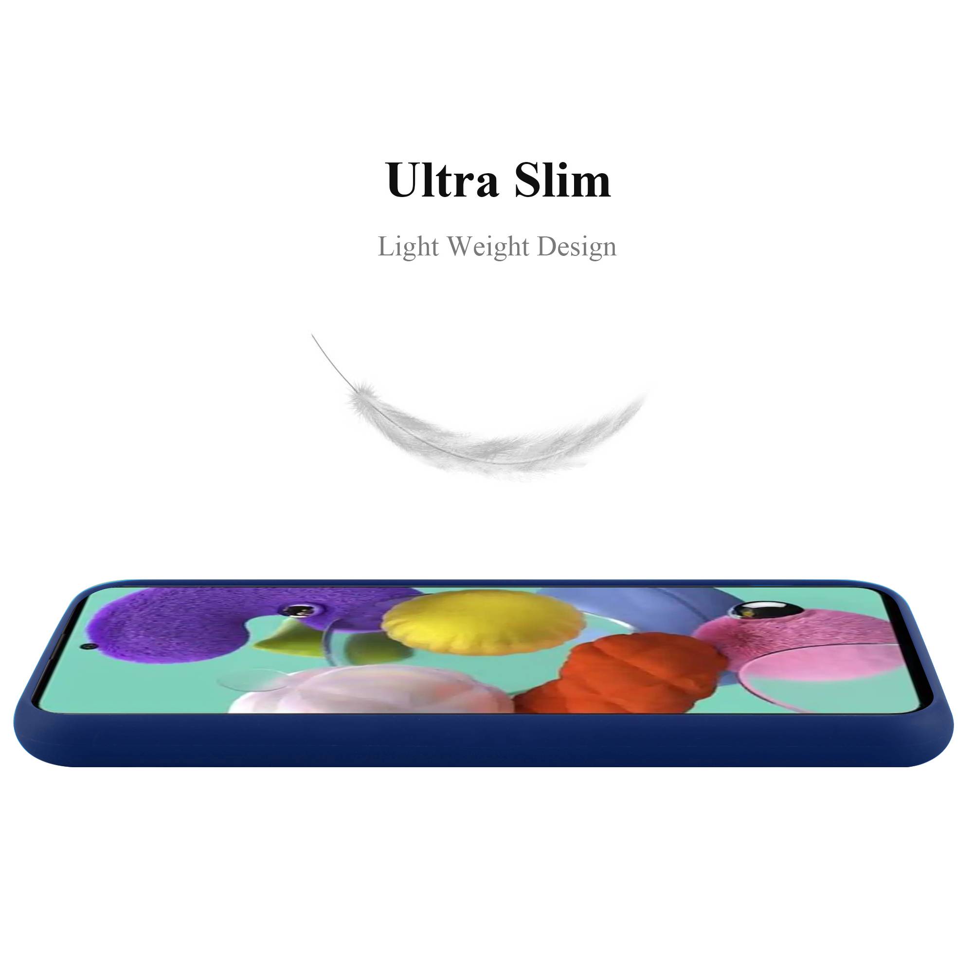 Cadorabo Hülle für Samsung Galaxy A72 4G / 5G Schutzhülle in Blau Handyhülle TPU Silikon Etui Case Cover