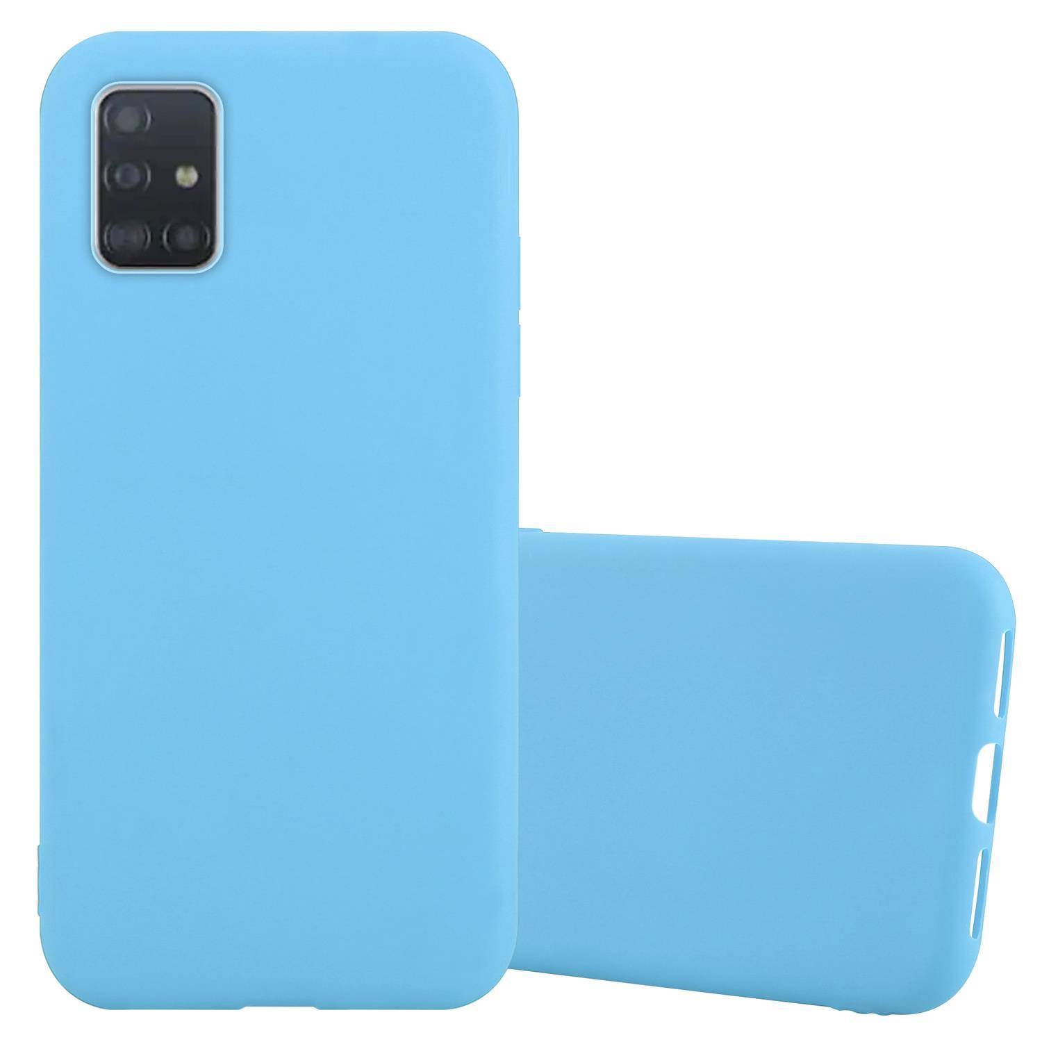 Cadorabo Hülle für Samsung Galaxy A72 4G / 5G Schutzhülle in Blau Handyhülle TPU Silikon Etui Case Cover