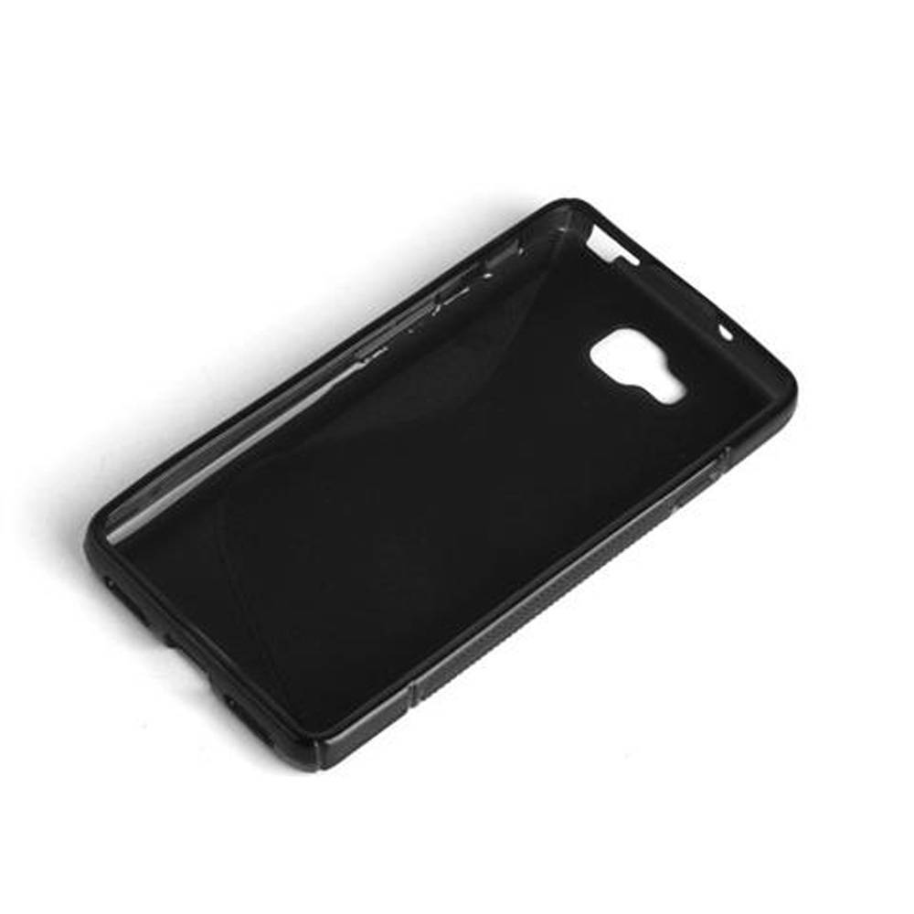 Cadorabo Schutzhülle für LG L9 (2.Gen.) Hülle in Schwarz Handyhülle Case TPU Silikon Etui