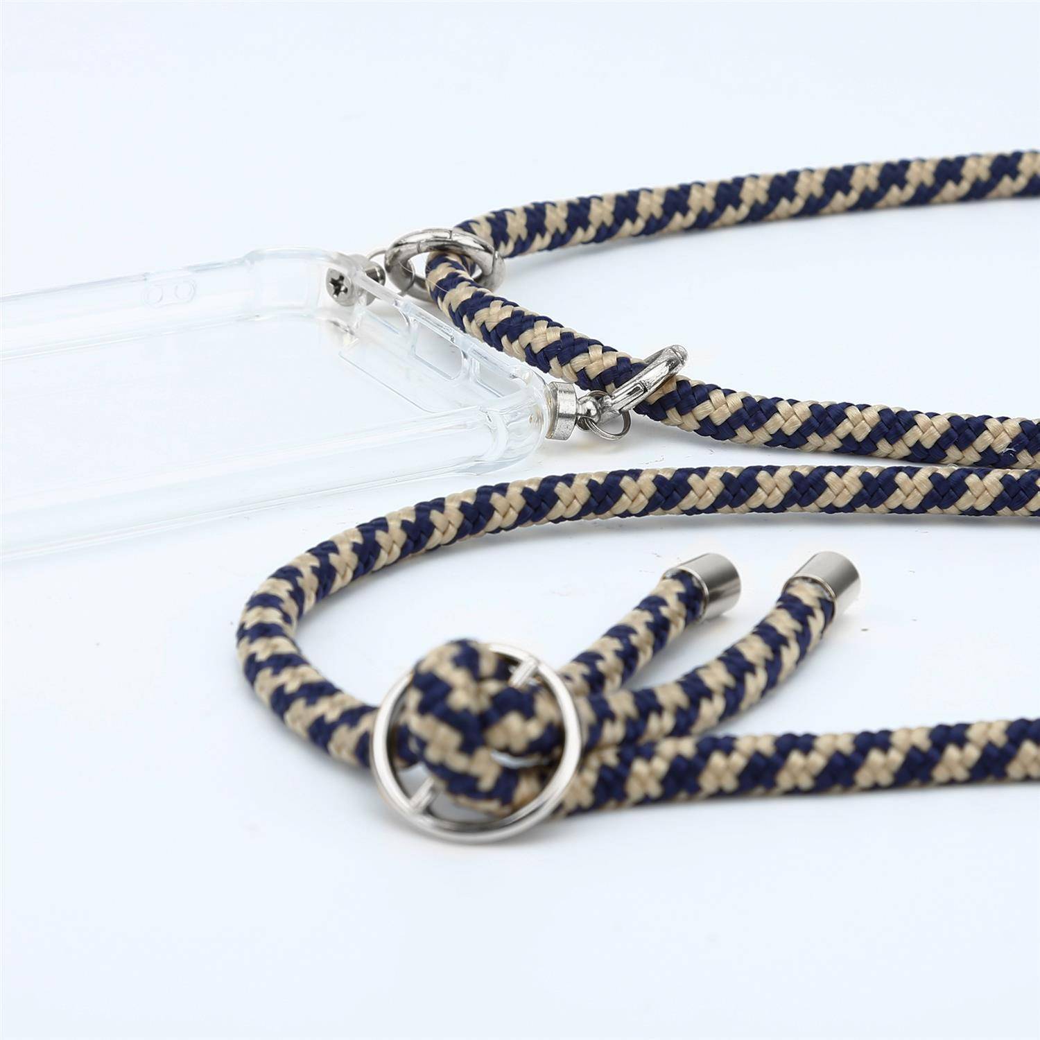 Cadorabo Schutzhülle für Samsung Galaxy A20 / A30 / M10s Hülle in Blau Handy Kette Kordel abnehmbares Etui