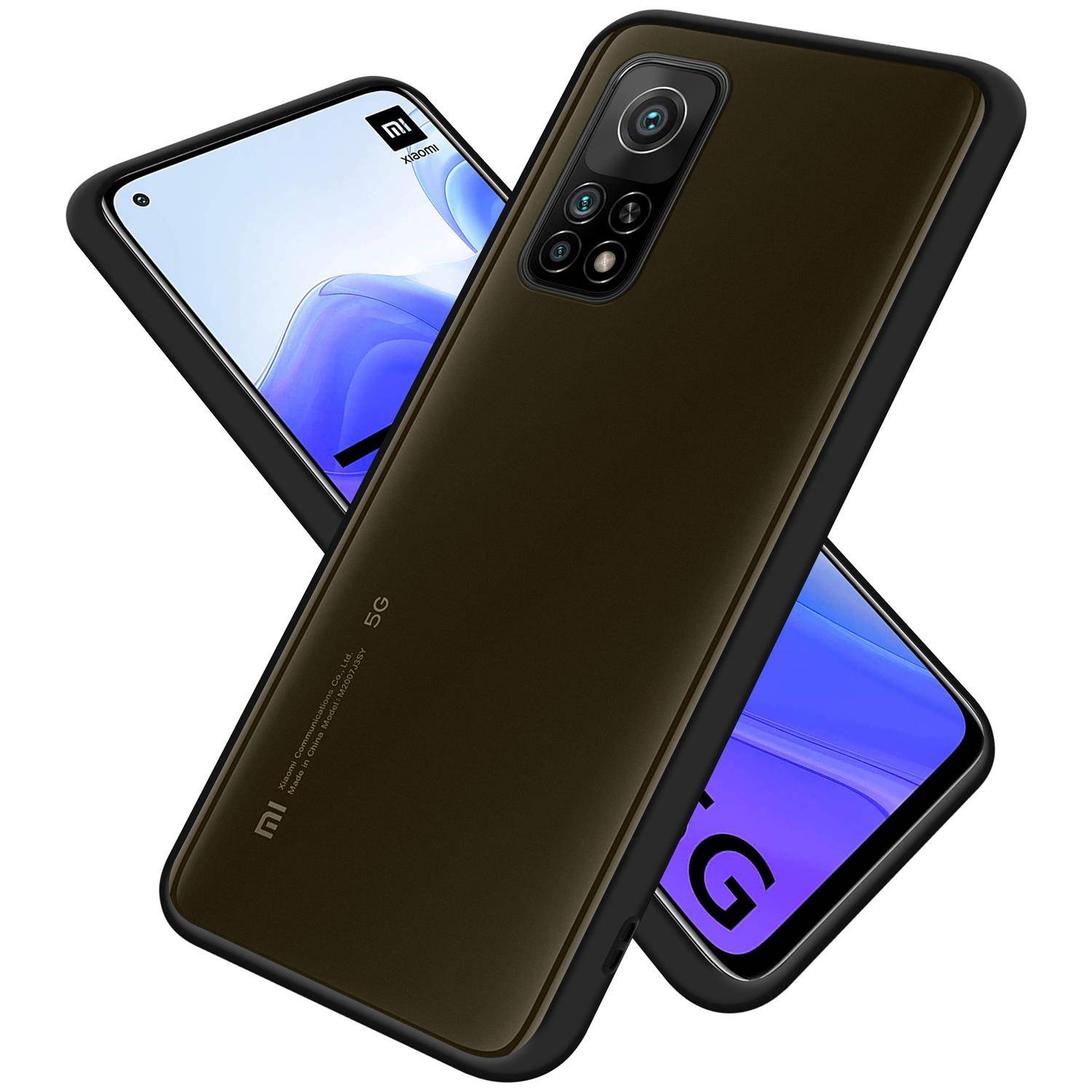 Cadorabo Hülle für Xiaomi Mi 10T / Mi 10T PRO Schutz Hülle in Transparent Handyhülle Hybrid Schutzhülle Etui TPU Silikon
