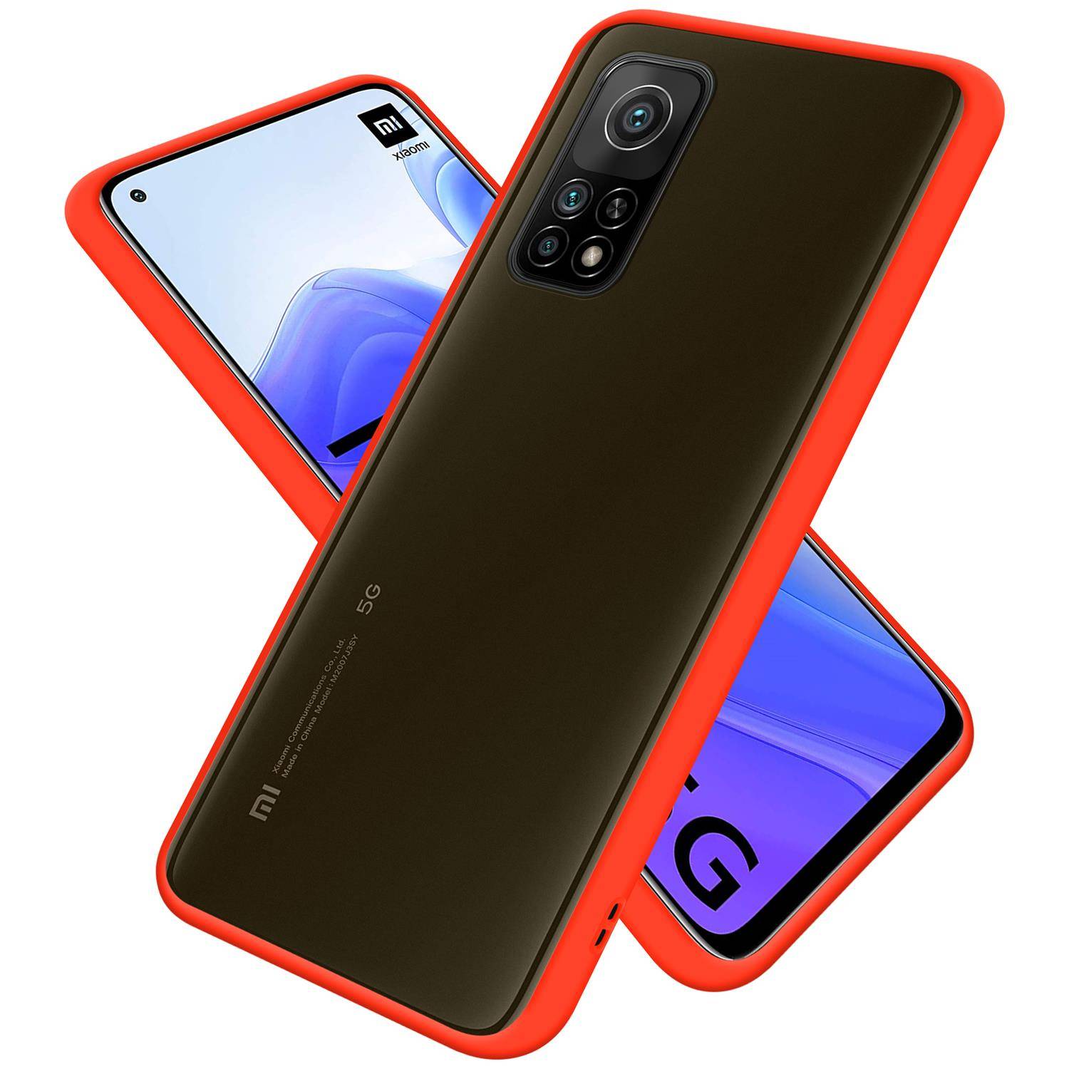 Cadorabo Hülle für Xiaomi Mi 10T / Mi 10T PRO Schutz Hülle in Transparent Handyhülle Hybrid Schutzhülle Etui TPU Silikon