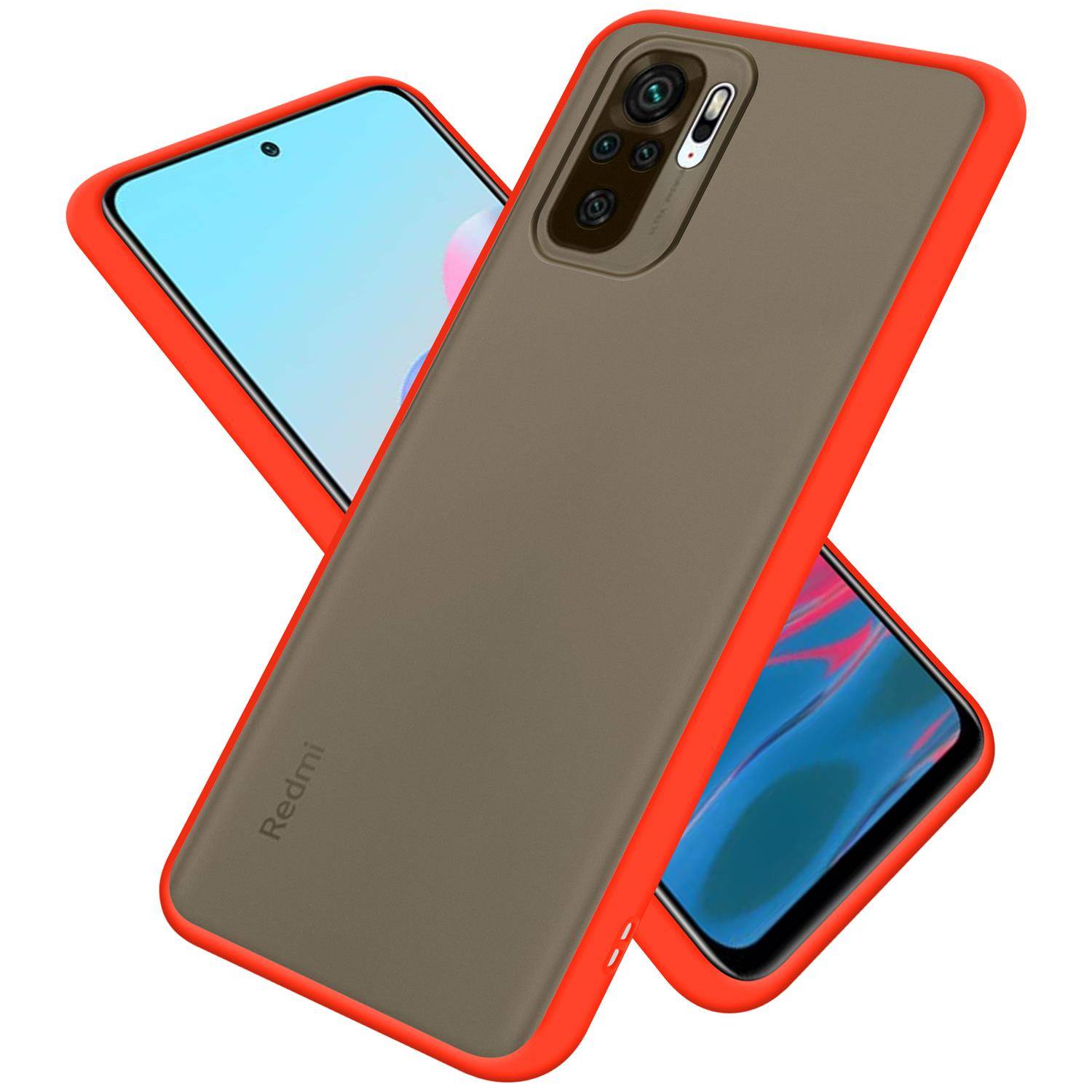 Cadorabo Hülle für Xiaomi RedMi NOTE 10 4G / RedMi NOTE 10S Schutz Hülle in Transparent Handyhülle Hybrid Schutzhülle