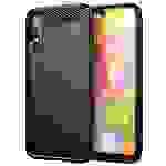 Cadorabo Hülle für Samsung Galaxy A01 in Schwarz Schutzhülle TPU Case Cover Etui Handyhülle