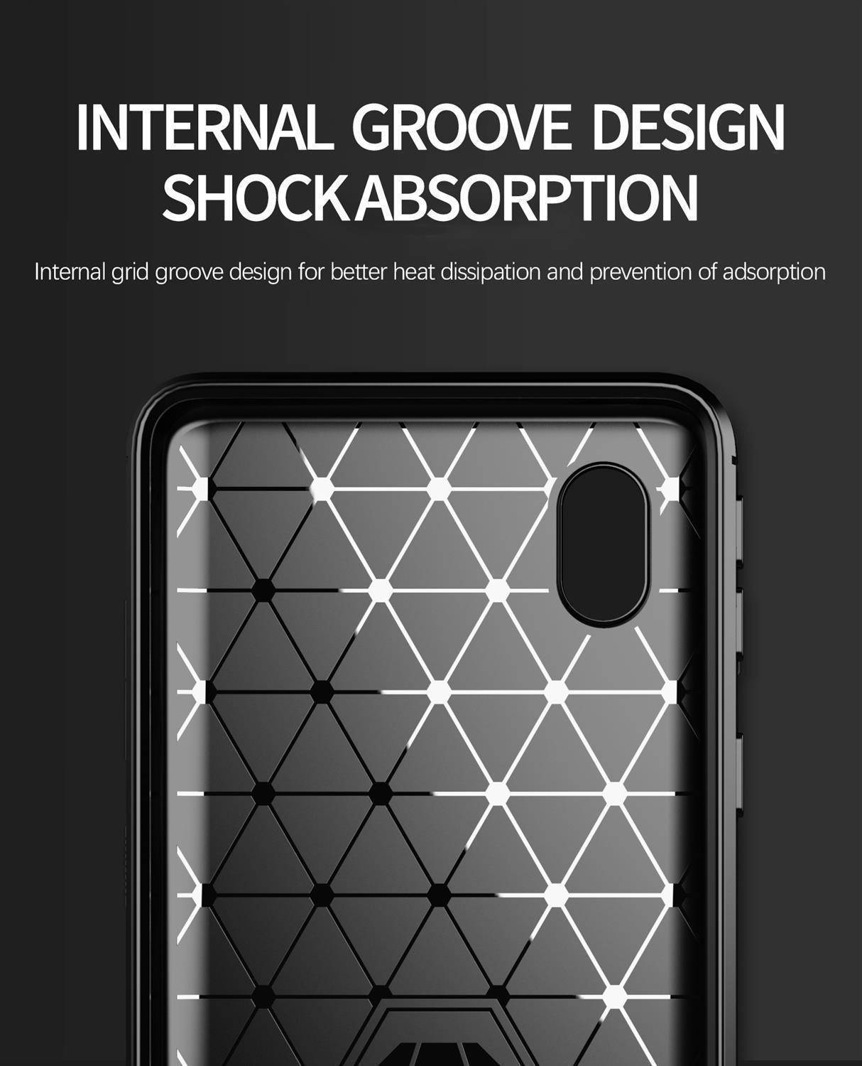 Cadorabo Hülle für Samsung Galaxy A10e / A20e in Schwarz Schutzhülle TPU Case Cover Etui Handyhülle