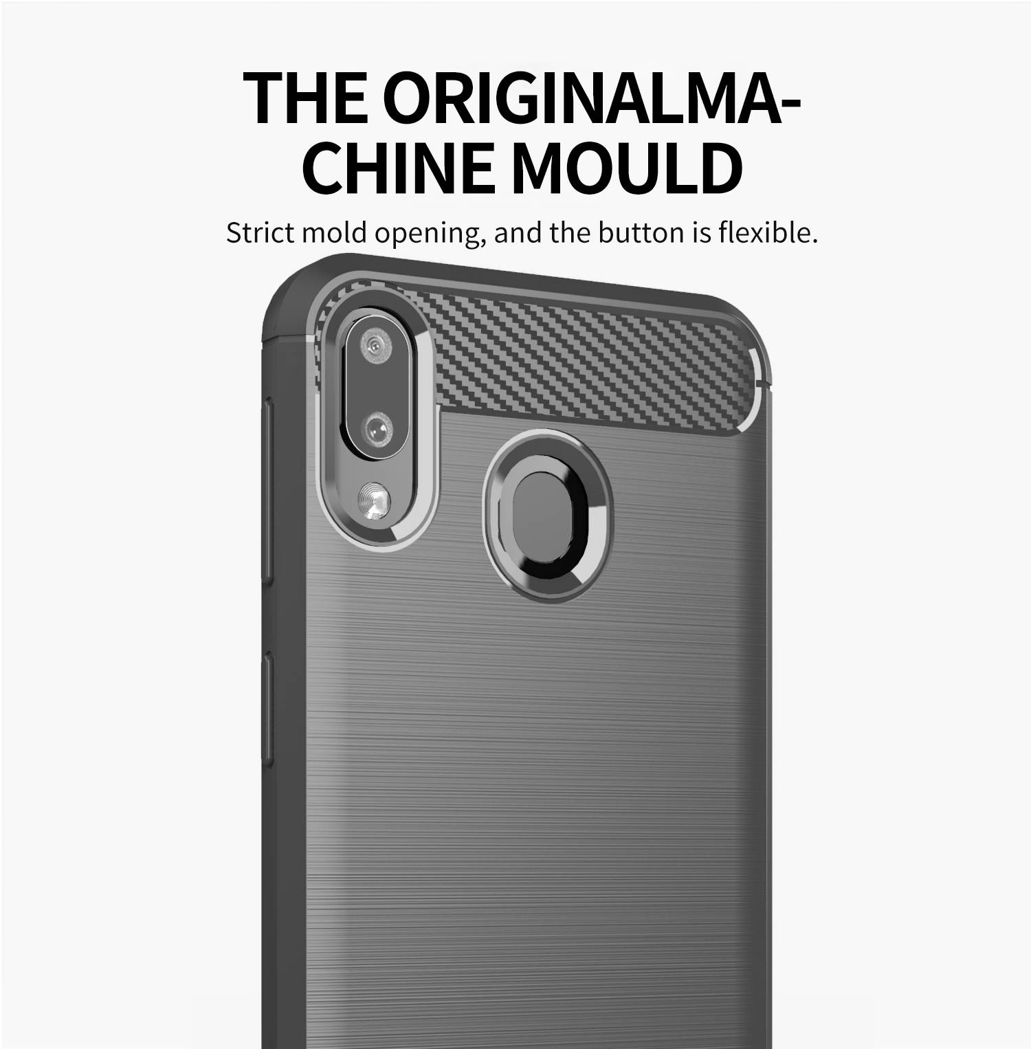 Cadorabo Hülle für Samsung Galaxy A10s / M01s in Grau Schutzhülle TPU Case Cover Etui Handyhülle