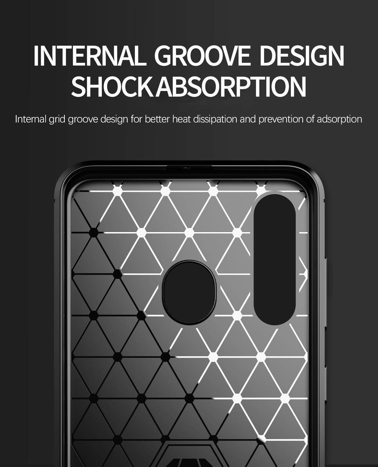 Cadorabo Hülle für Samsung Galaxy A20s in Grau Schutzhülle TPU Case Cover Etui Handyhülle