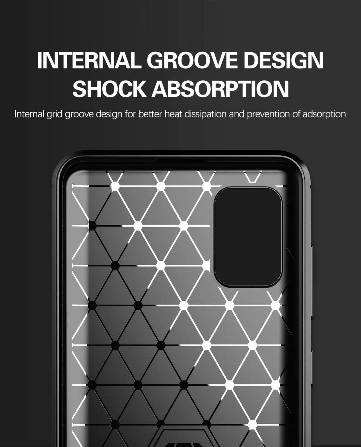 Cadorabo Hülle für Samsung Galaxy A31 in Grau Schutzhülle TPU Case Cover Etui Handyhülle