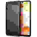 Cadorabo Hülle für Samsung Galaxy A42 4G in Schwarz Schutzhülle TPU Case Cover Etui Handyhülle