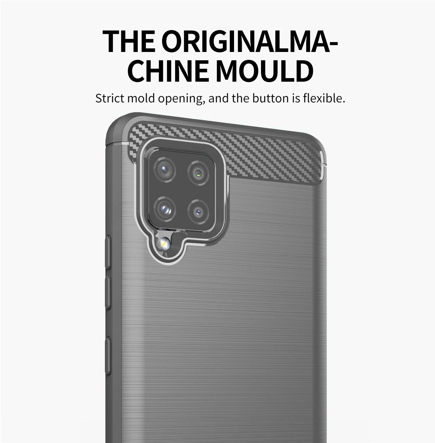Cadorabo Hülle für Samsung Galaxy A42 4G in Grau Schutzhülle TPU Case Cover Etui Handyhülle