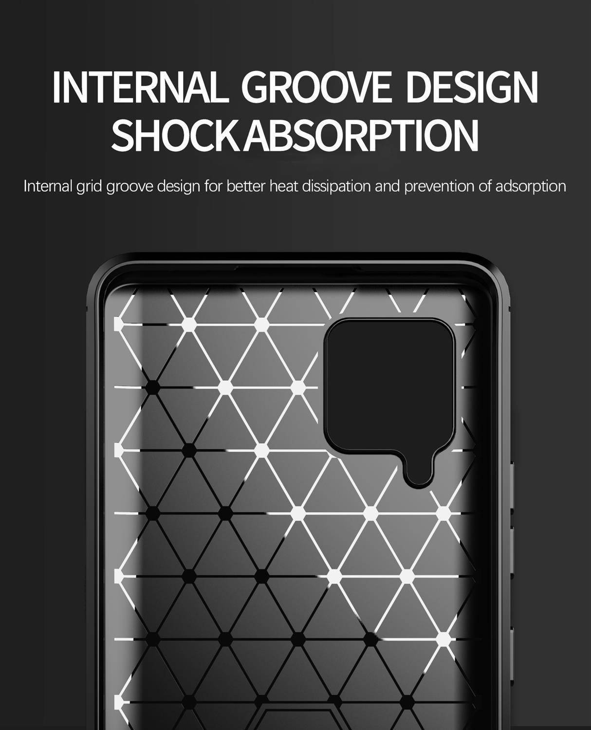 Cadorabo Hülle für Samsung Galaxy A42 4G in Grau Schutzhülle TPU Case Cover Etui Handyhülle
