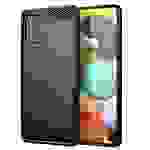 Cadorabo Hülle für Samsung Galaxy A51 5G in Schwarz Schutzhülle TPU Case Cover Etui Handyhülle