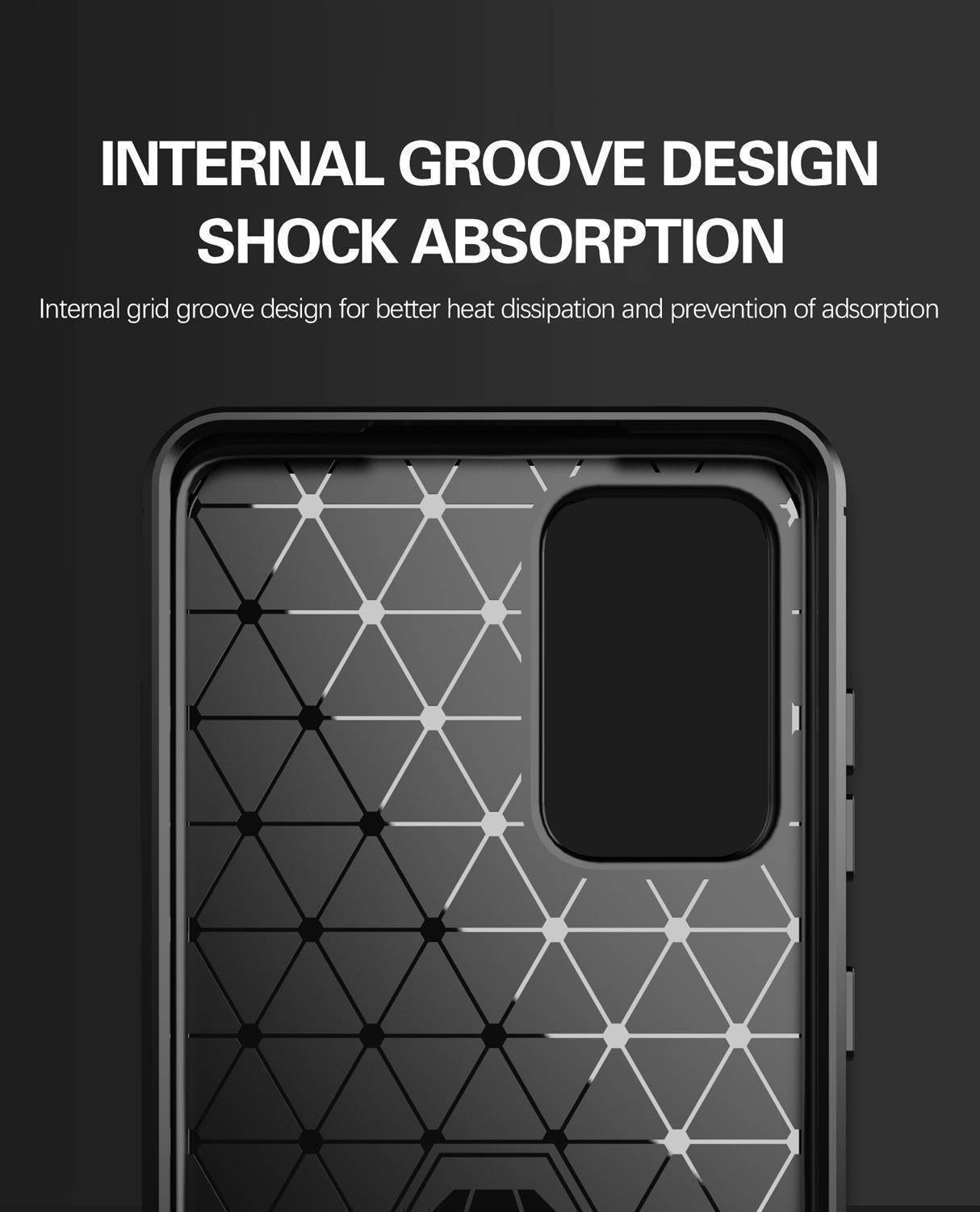 Cadorabo Hülle für Samsung Galaxy A52 (4G / 5G) / A52s in Schwarz Schutzhülle TPU Case Cover Etui Handyhülle