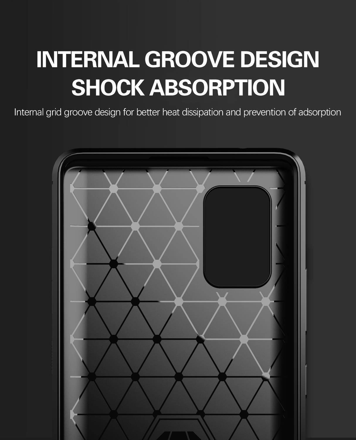 Cadorabo Hülle für Samsung Galaxy A71 4G in Blau Schutzhülle TPU Case Cover Etui Handyhülle