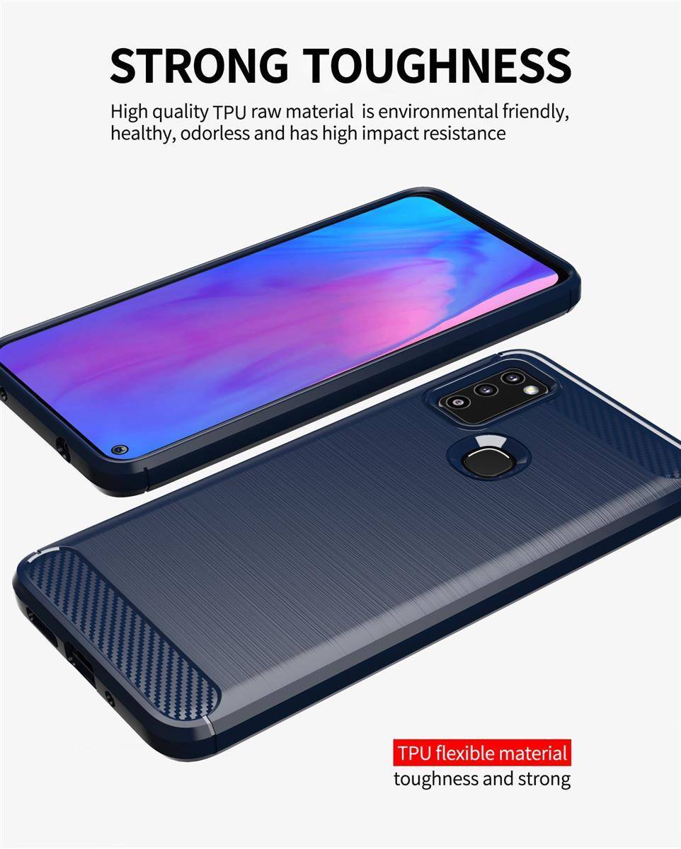 Cadorabo Hülle für Samsung Galaxy M51 in Blau Schutzhülle TPU Case Cover Etui Handyhülle