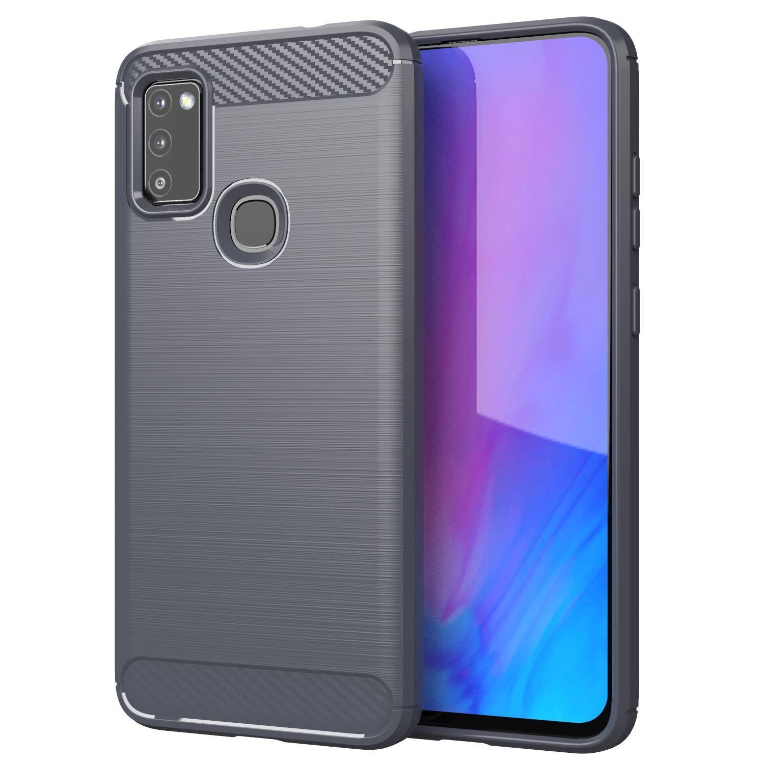 Cadorabo Hülle für Samsung Galaxy M51 in Grau Schutzhülle TPU Case Cover Etui Handyhülle