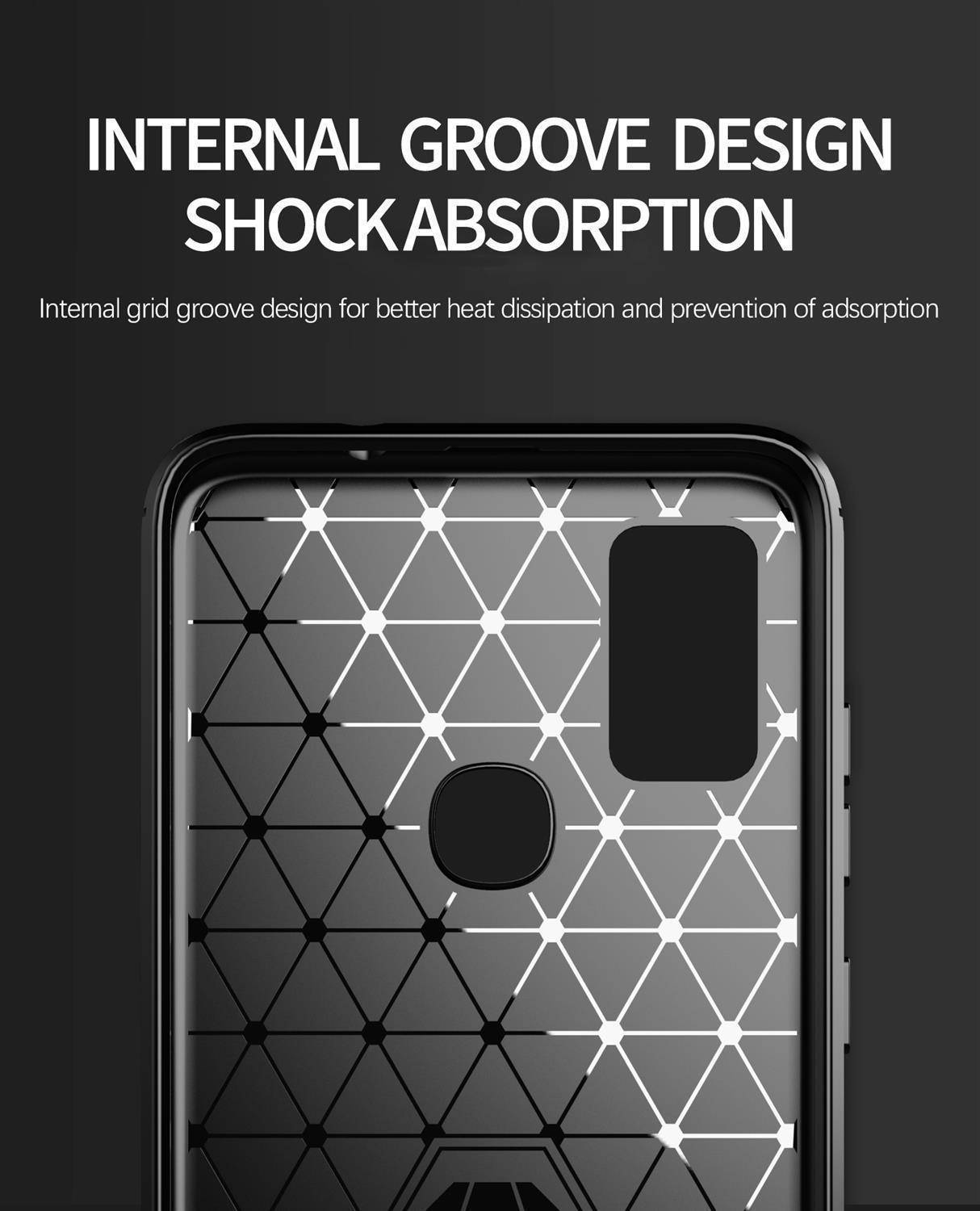 Cadorabo Hülle für Samsung Galaxy M51 in Grau Schutzhülle TPU Case Cover Etui Handyhülle