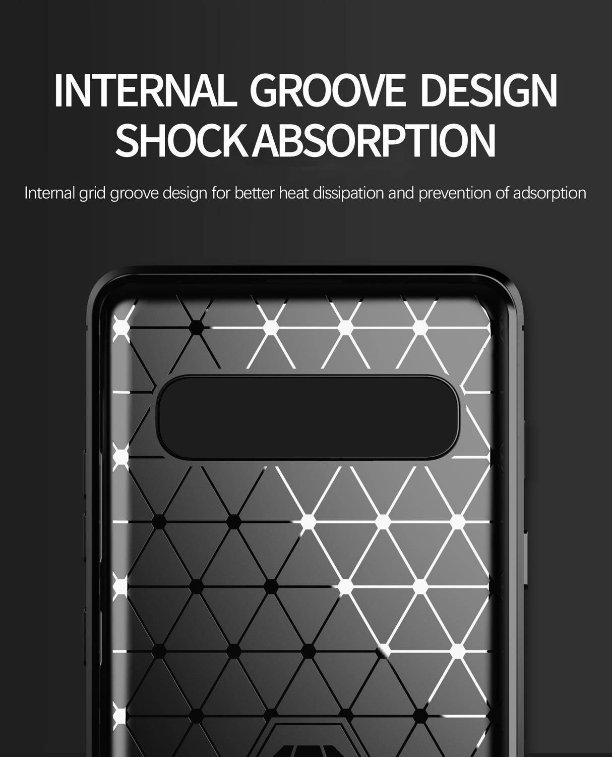 Cadorabo Hülle für Samsung Galaxy S10 5G in Schwarz Schutzhülle TPU Case Cover Etui Handyhülle
