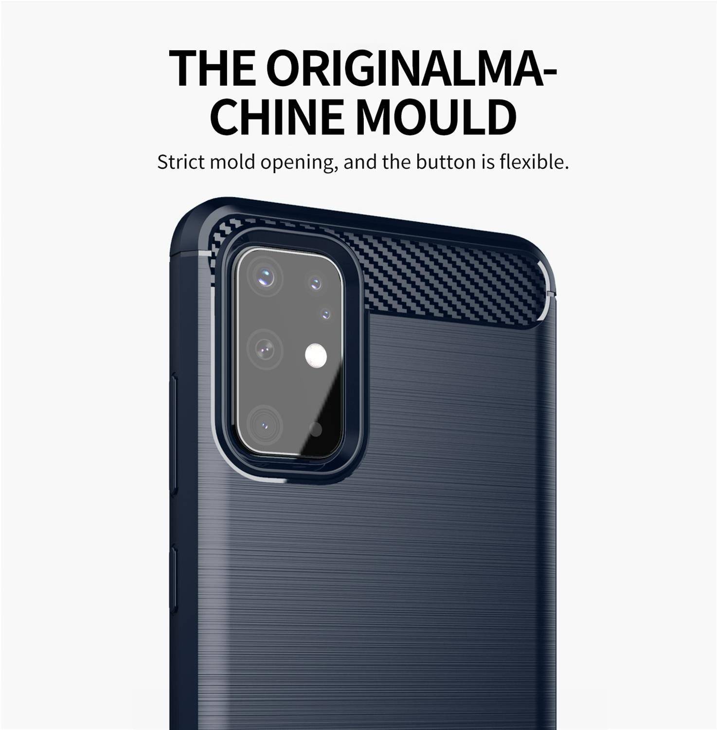 Cadorabo Hülle für Samsung Galaxy S20 in Blau Schutzhülle TPU Case Cover Etui Handyhülle