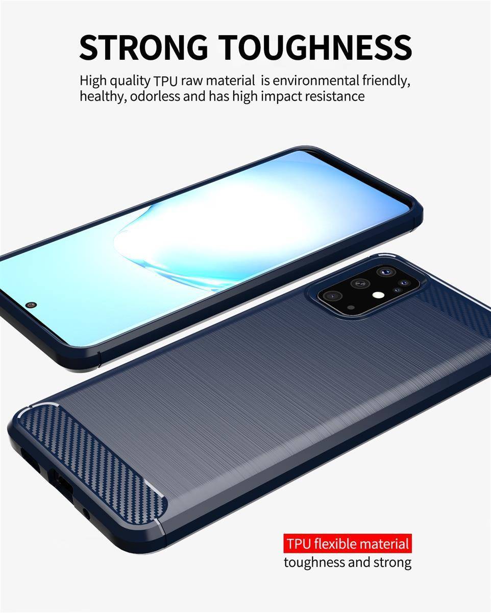 Cadorabo Hülle für Samsung Galaxy S20 in Blau Schutzhülle TPU Case Cover Etui Handyhülle