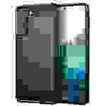 Cadorabo Hülle für Samsung Galaxy S21 FE in Schwarz Schutzhülle TPU Case Cover Etui Handyhülle