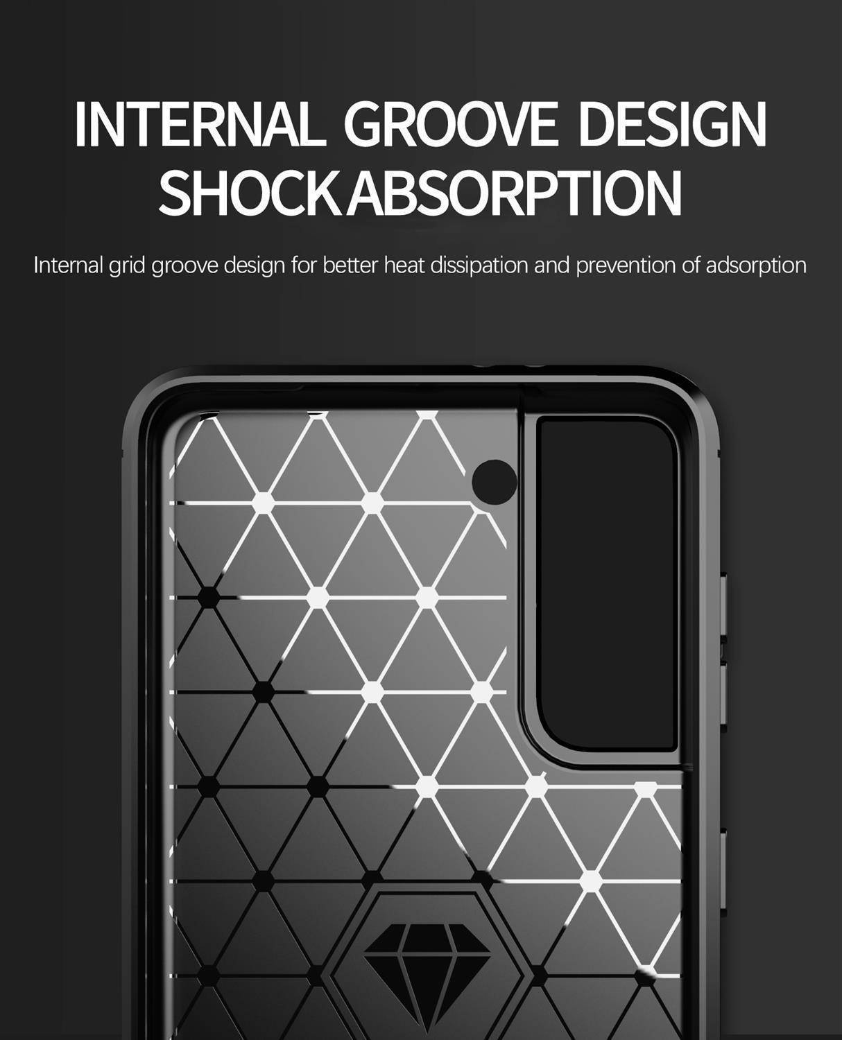 Cadorabo Hülle für Samsung Galaxy S21 FE in Blau Schutzhülle TPU Case Cover Etui Handyhülle