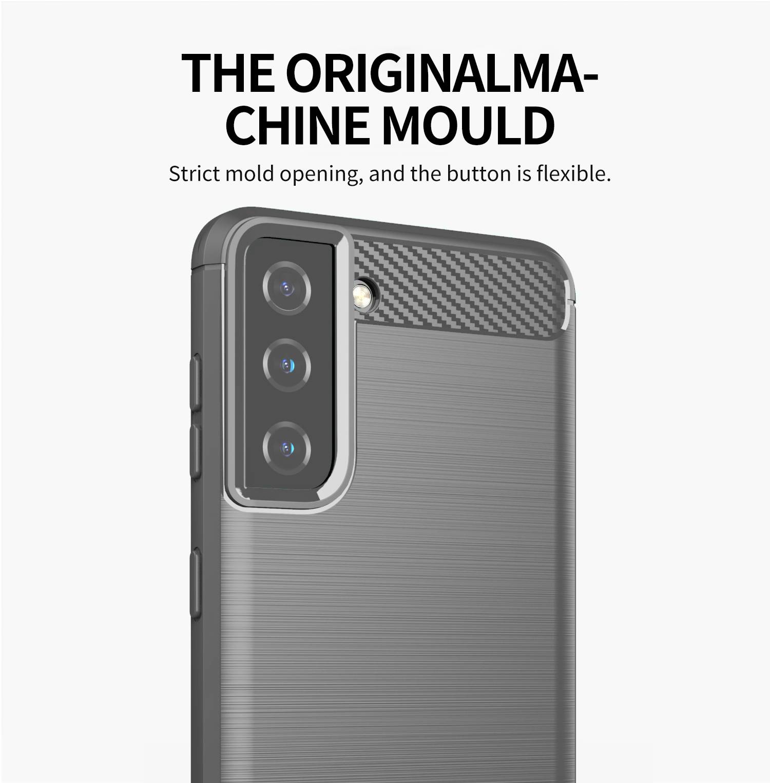 Cadorabo Hülle für Samsung Galaxy S21 PLUS in Grau Schutzhülle TPU Case Cover Etui Handyhülle
