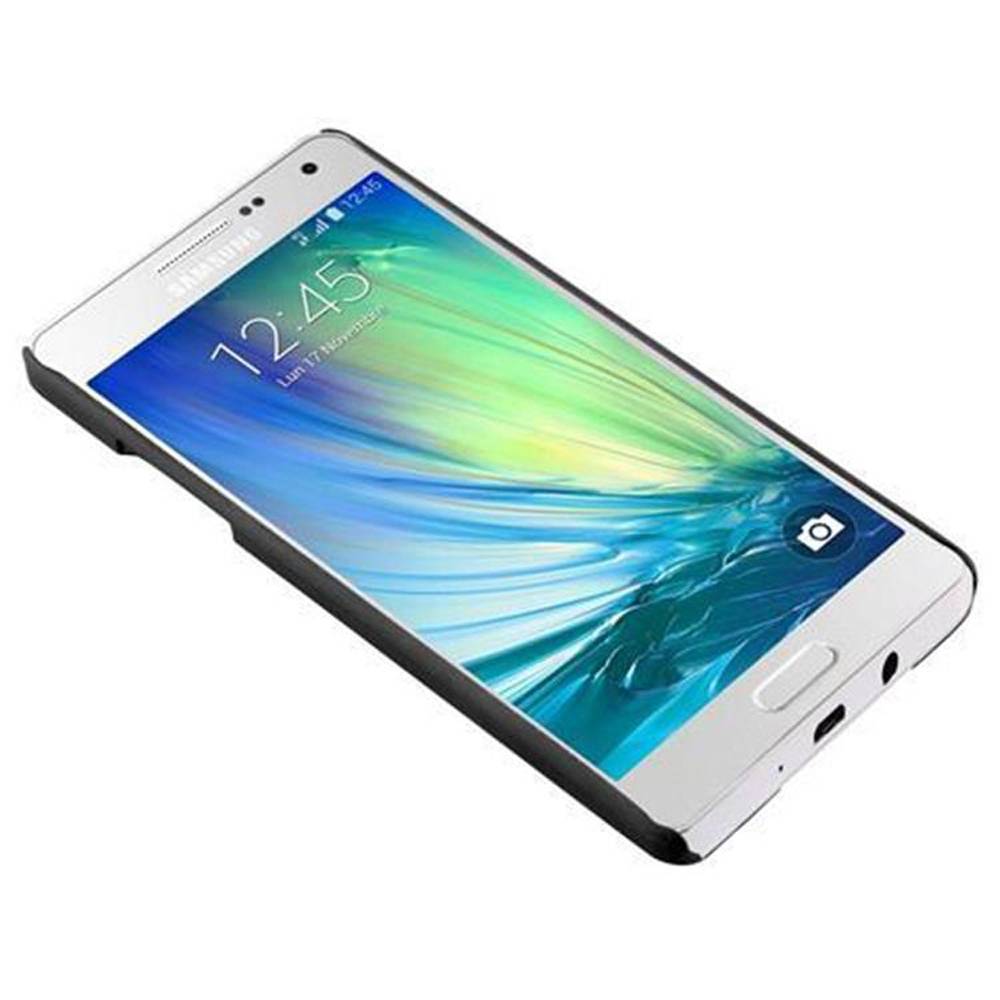 Cadorabo Hülle für Samsung Galaxy A5 2015 Schutz Hülle in Schwarz Hard Case Schutzhülle Blumen Etui Handyhülle