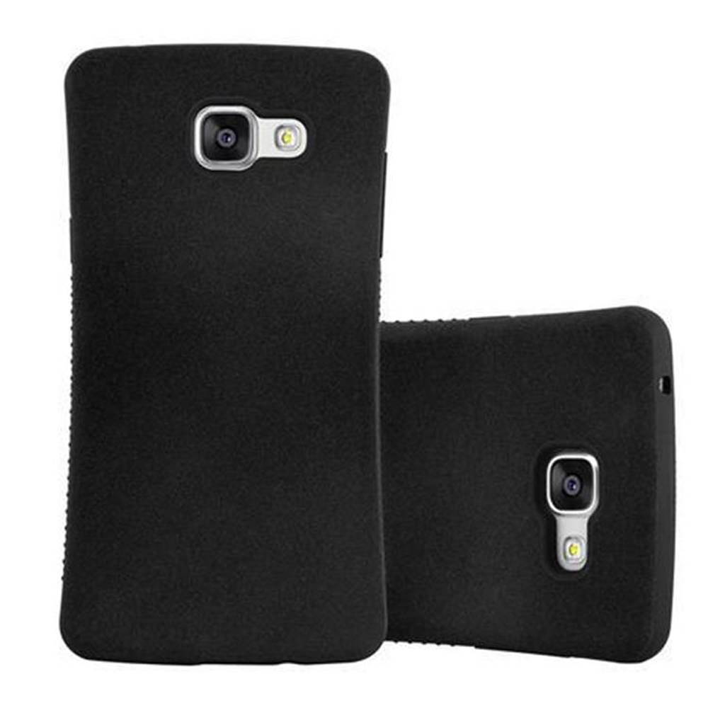 Cadorabo Hülle für Samsung Galaxy A3 2016 Schutz Hülle in Schwarz Handyhülle Hard Case Schutzhülle Cover Etui