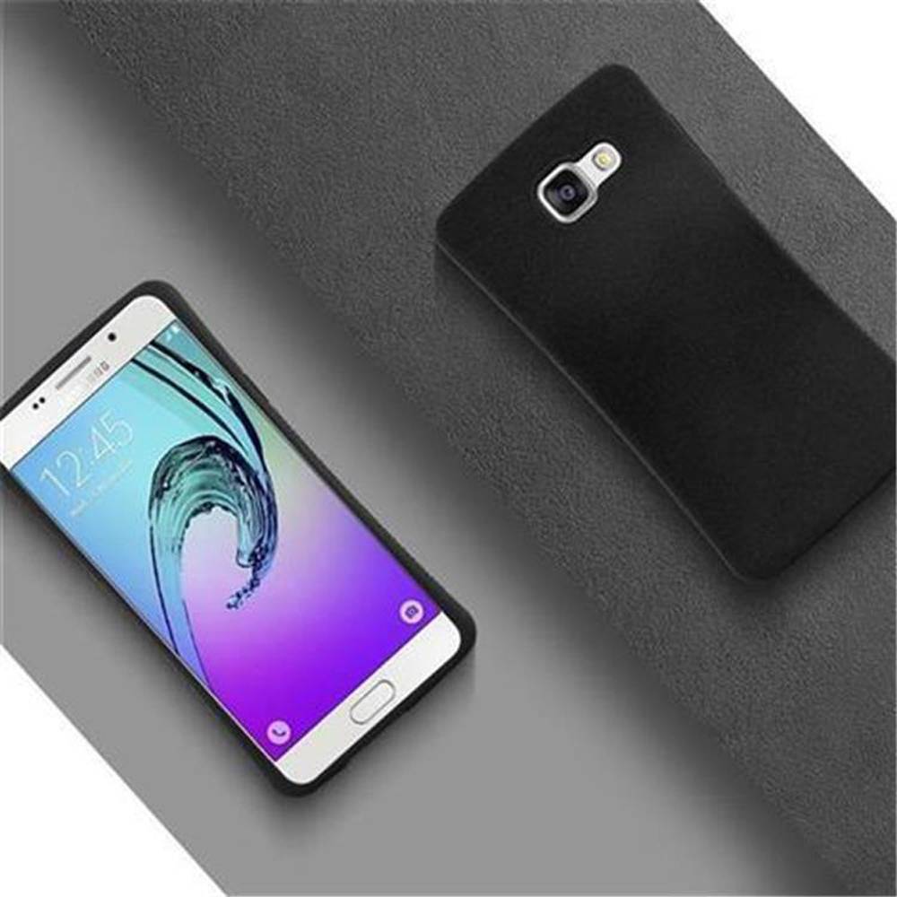 Cadorabo Hülle für Samsung Galaxy A3 2016 Schutz Hülle in Schwarz Handyhülle Hard Case Schutzhülle Cover Etui