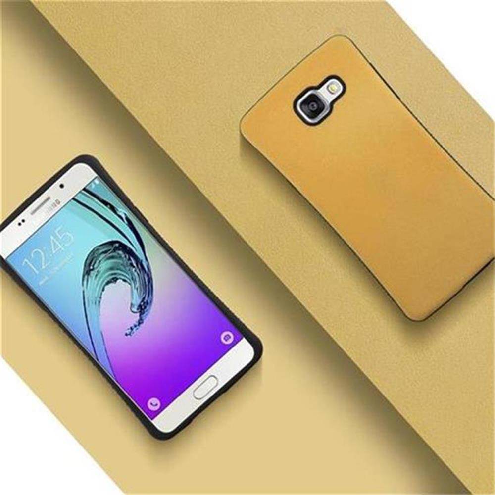 Cadorabo Hülle für Samsung Galaxy A3 2016 Schutz Hülle in Braun Handyhülle Hard Case Schutzhülle Cover Etui