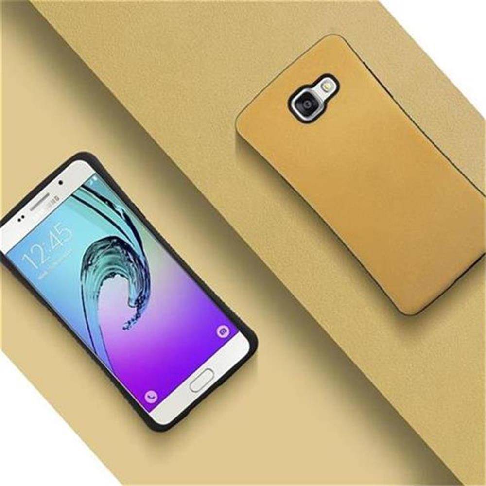 Cadorabo Hülle für Samsung Galaxy A5 2016 Schutz Hülle in Braun Handyhülle Hard Case Schutzhülle Cover Etui