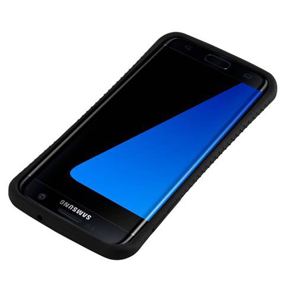 Cadorabo Hülle für Samsung Galaxy S7 EDGE Schutz Hülle in Braun Handyhülle Hard Case Schutzhülle Cover Etui